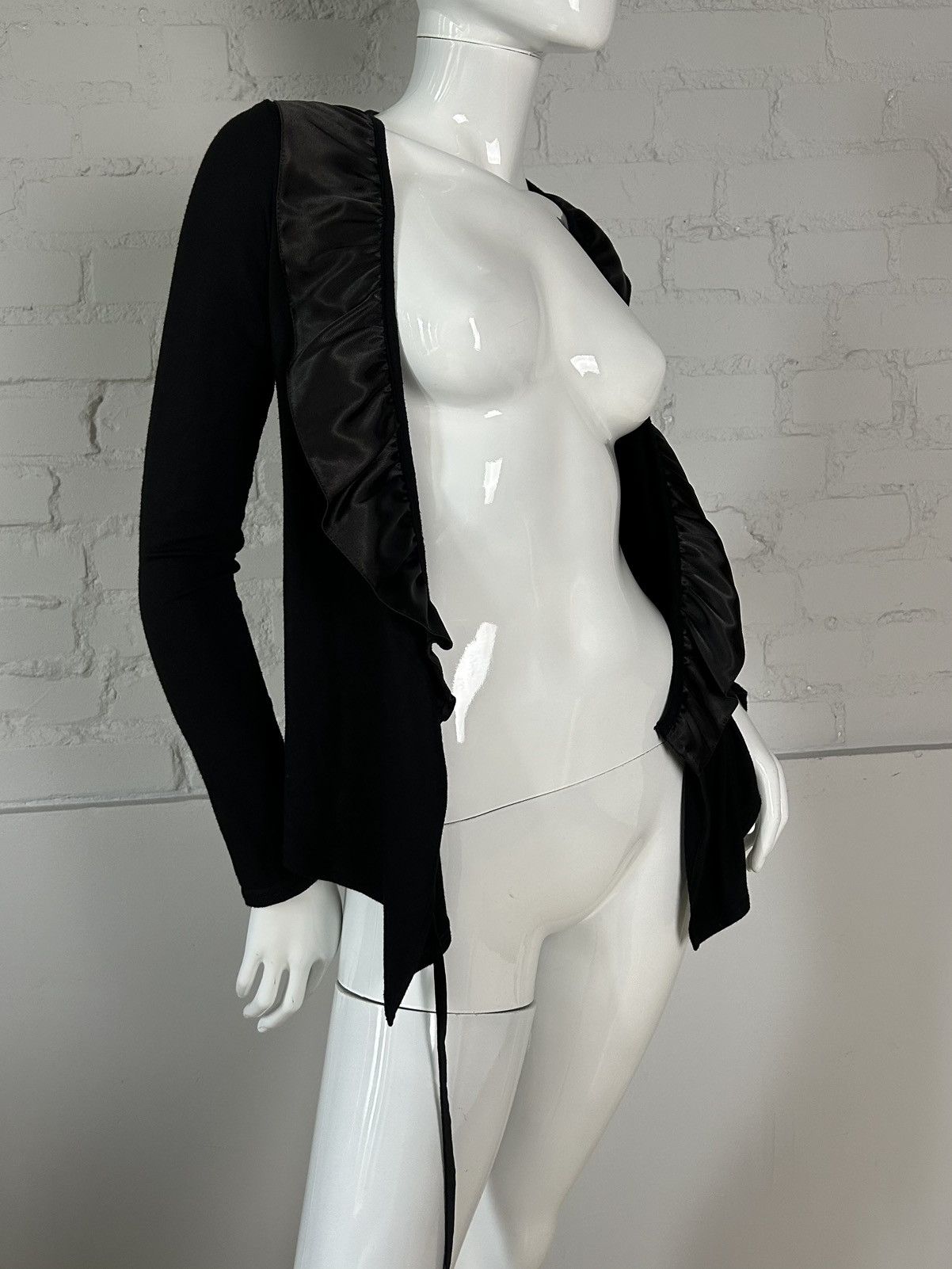 Other Black ruffled long sleeve top Size S / US 4 / IT 40 - 7 Thumbnail