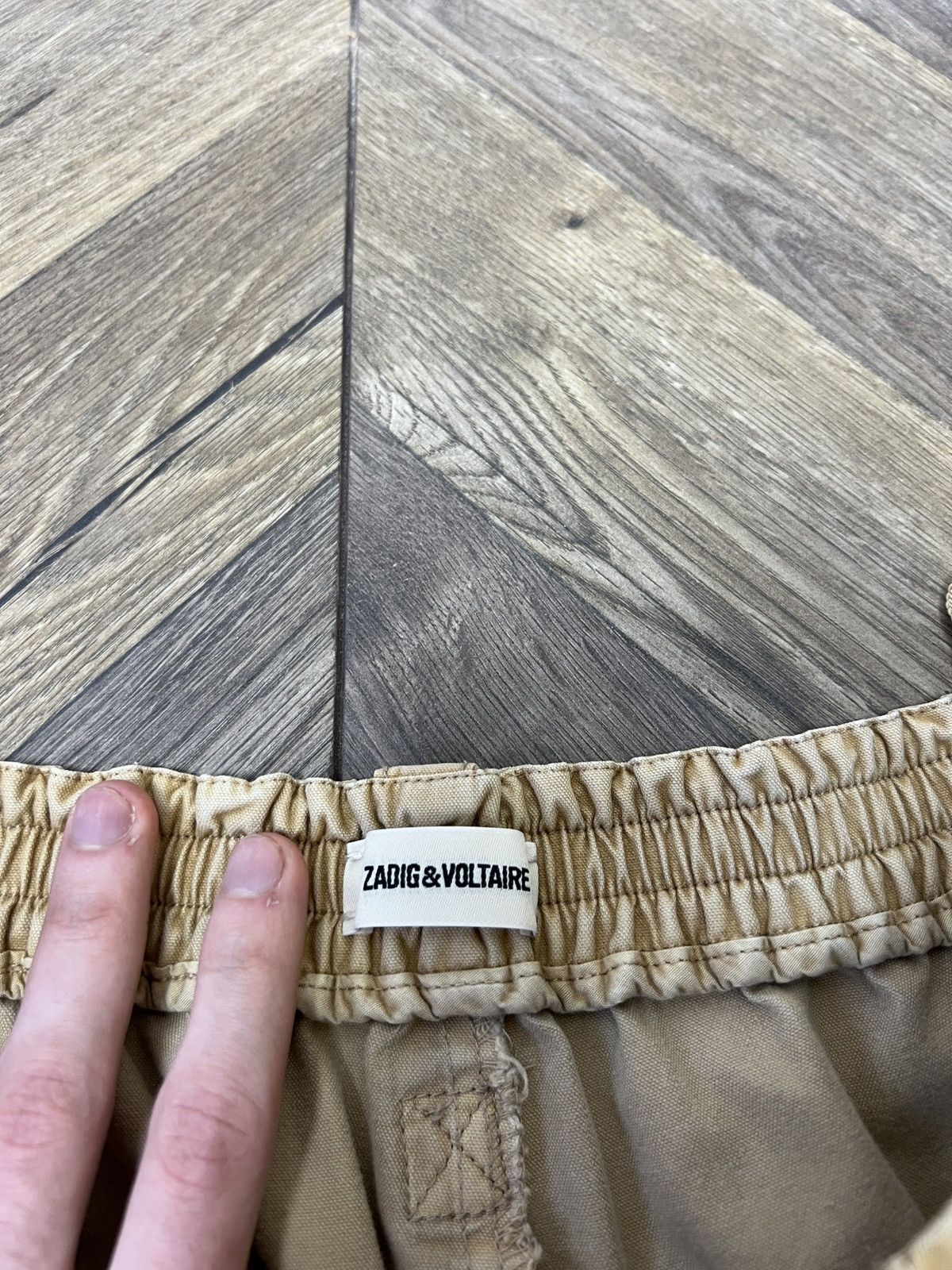 Designer × Vintage × Zadig & Voltaire Vintage Zadig & Voltaire cotton Stripe Women’s Trousers Size 31" - 8 Thumbnail