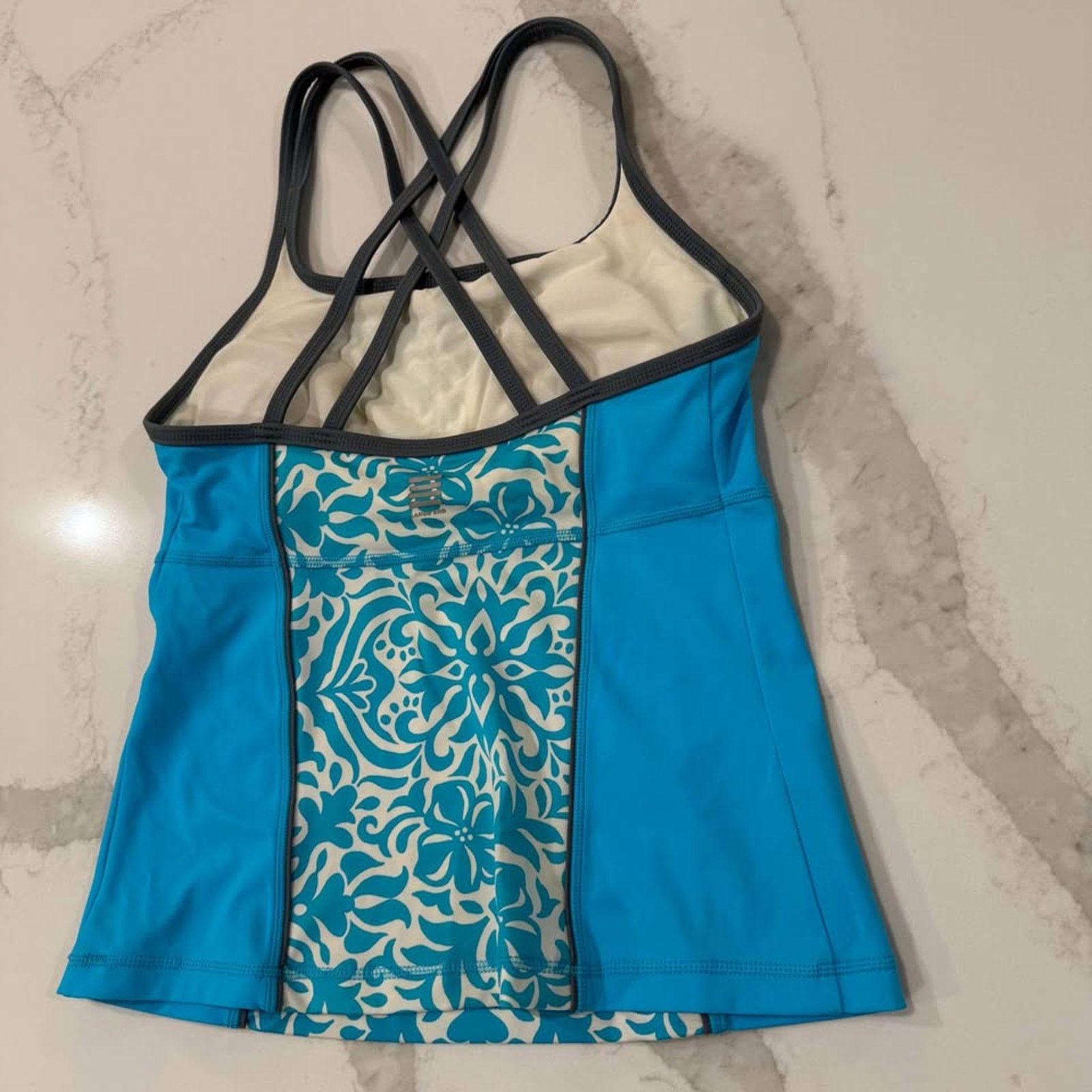 Lands' End Lands End Tankini Swim Top Padded Shelf Bra Women's 4 Floral Size S / US 4 / IT 40 - 4 Thumbnail