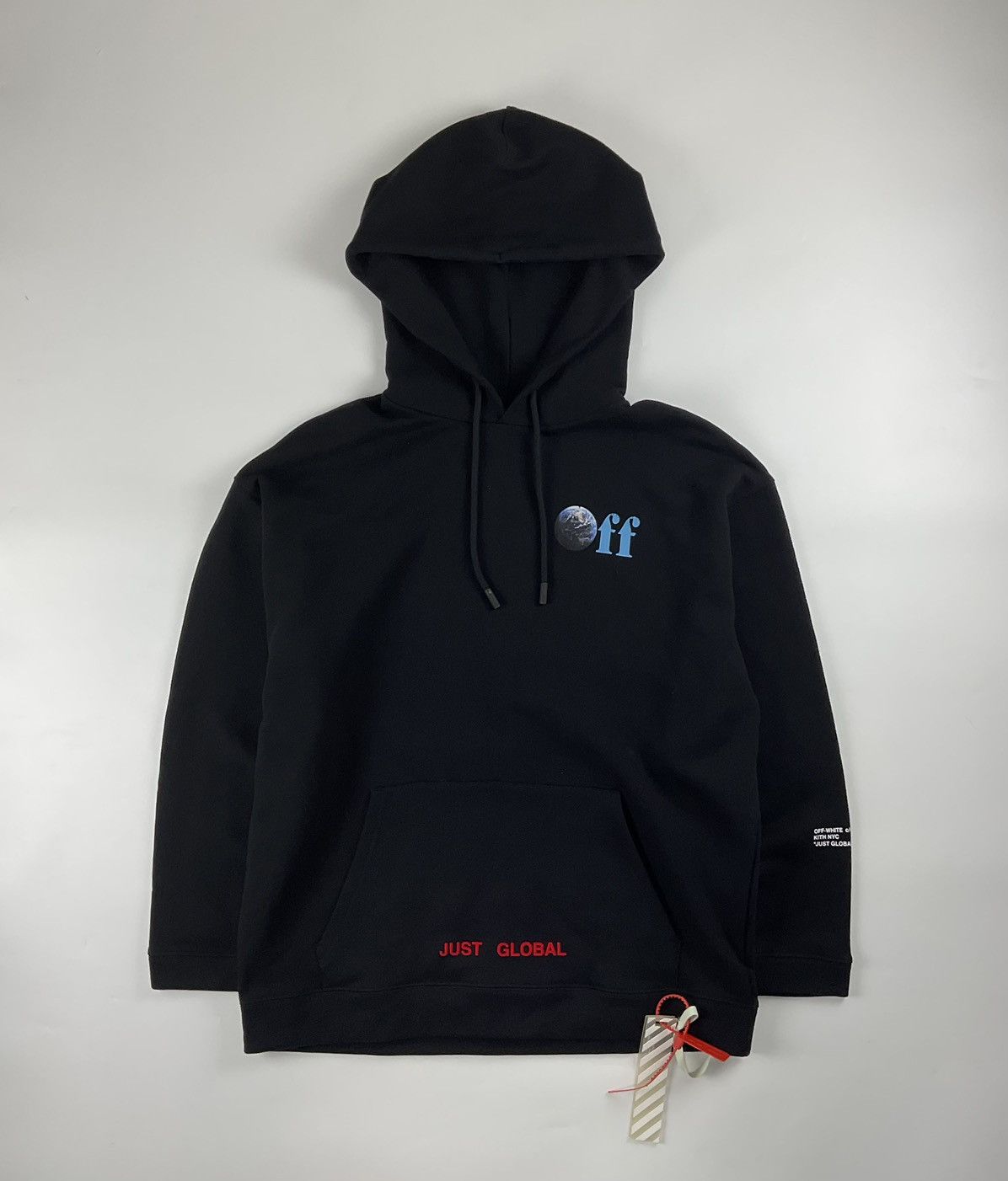 Off White Off White x Kith Just Global Oversized Hoodie Grailed