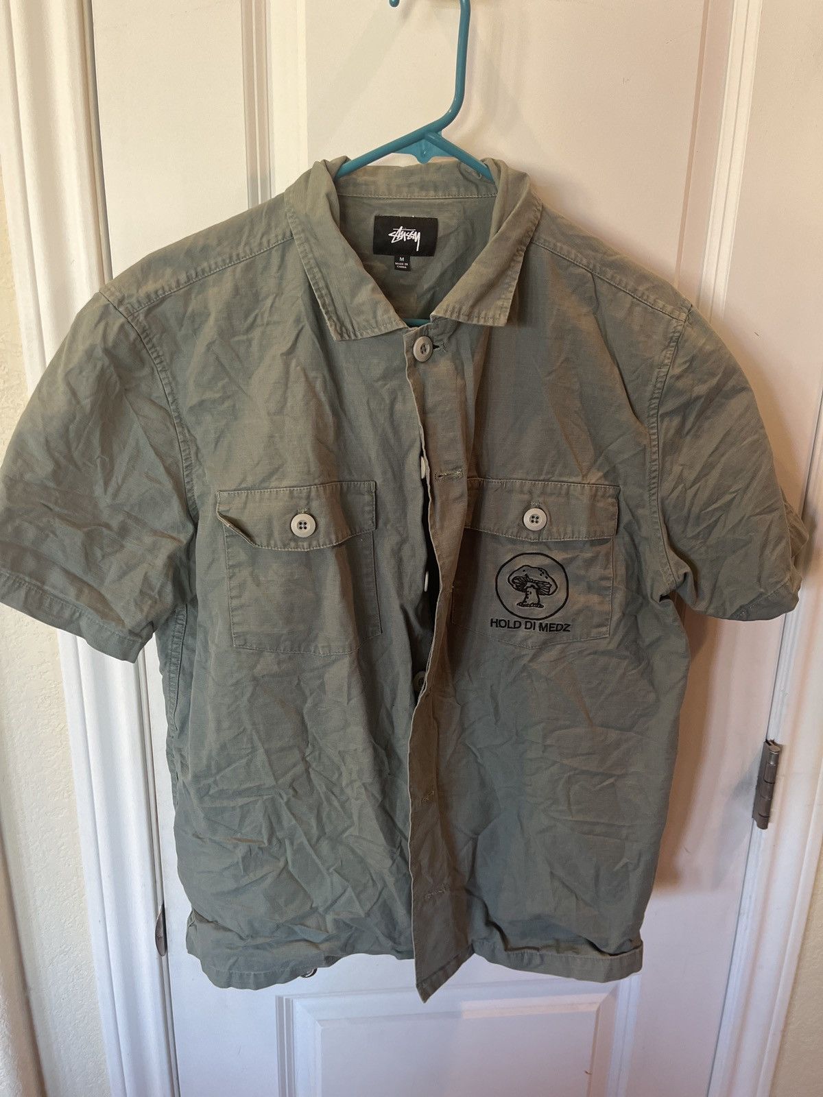Stussy Stussy Hold di medz military shirt Size US M / EU 48-50 / 2 - 1 Thumbnail