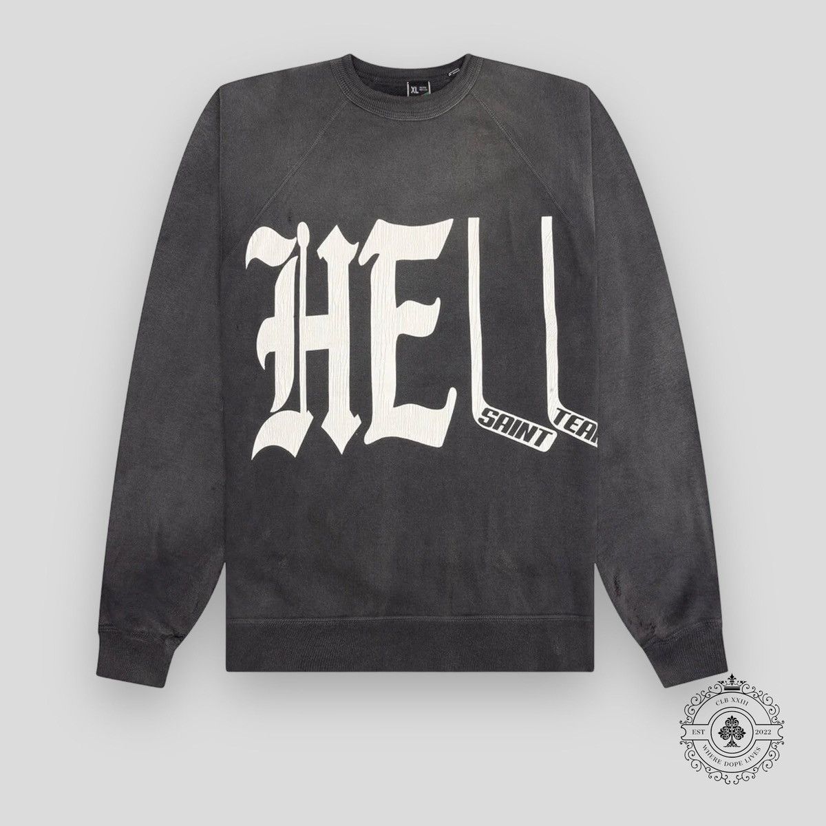 DENIM TEARS × Saint Michael SAINT MICHAEL X DENIM TEARS HELL CREW SWEATER Size US M / EU 48-50 / 2 - 1 Thumbnail