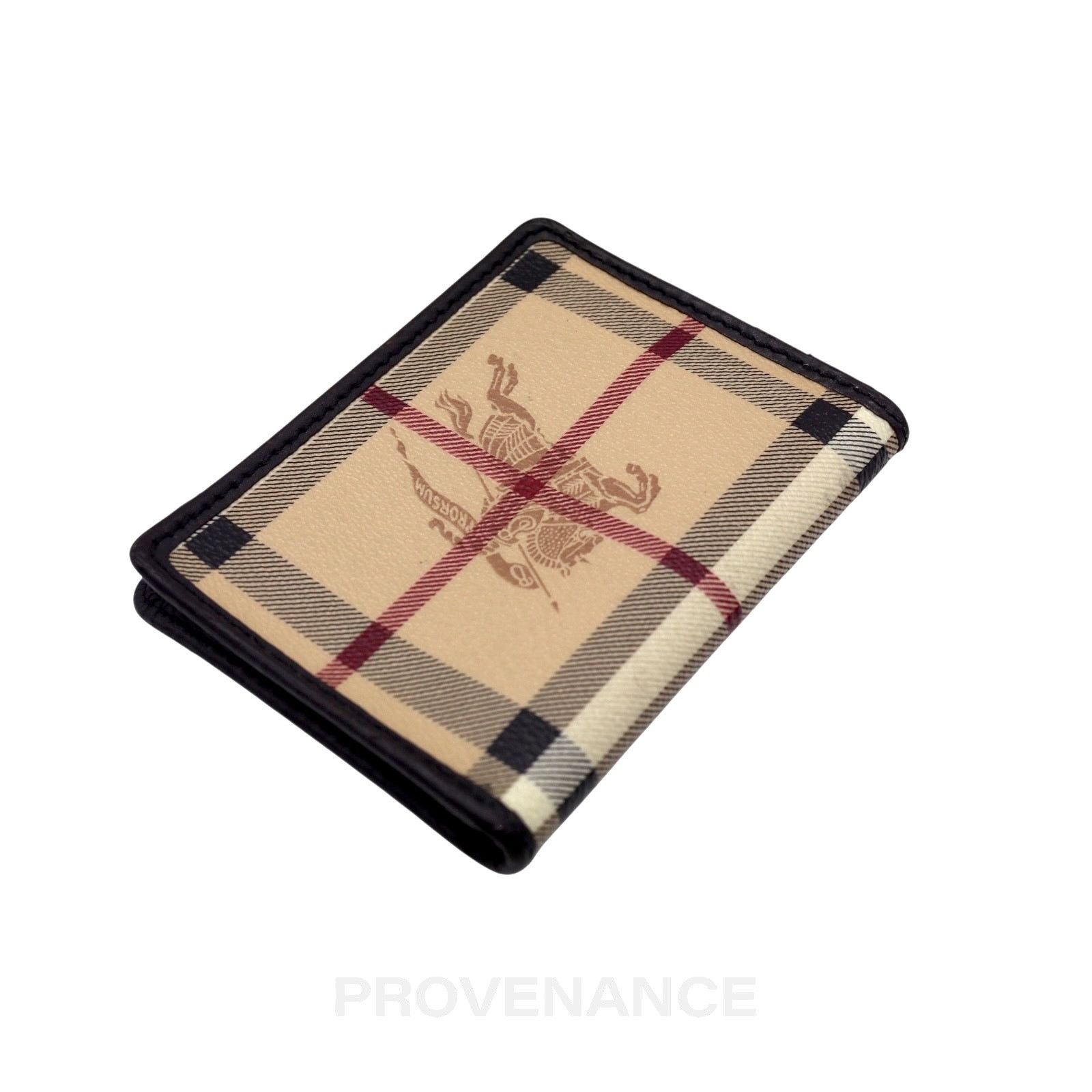 Burberry 🔴 Burberry Pocket Organizer Wallet - Haymarket Check Black Size ONE SIZE - 4 Thumbnail