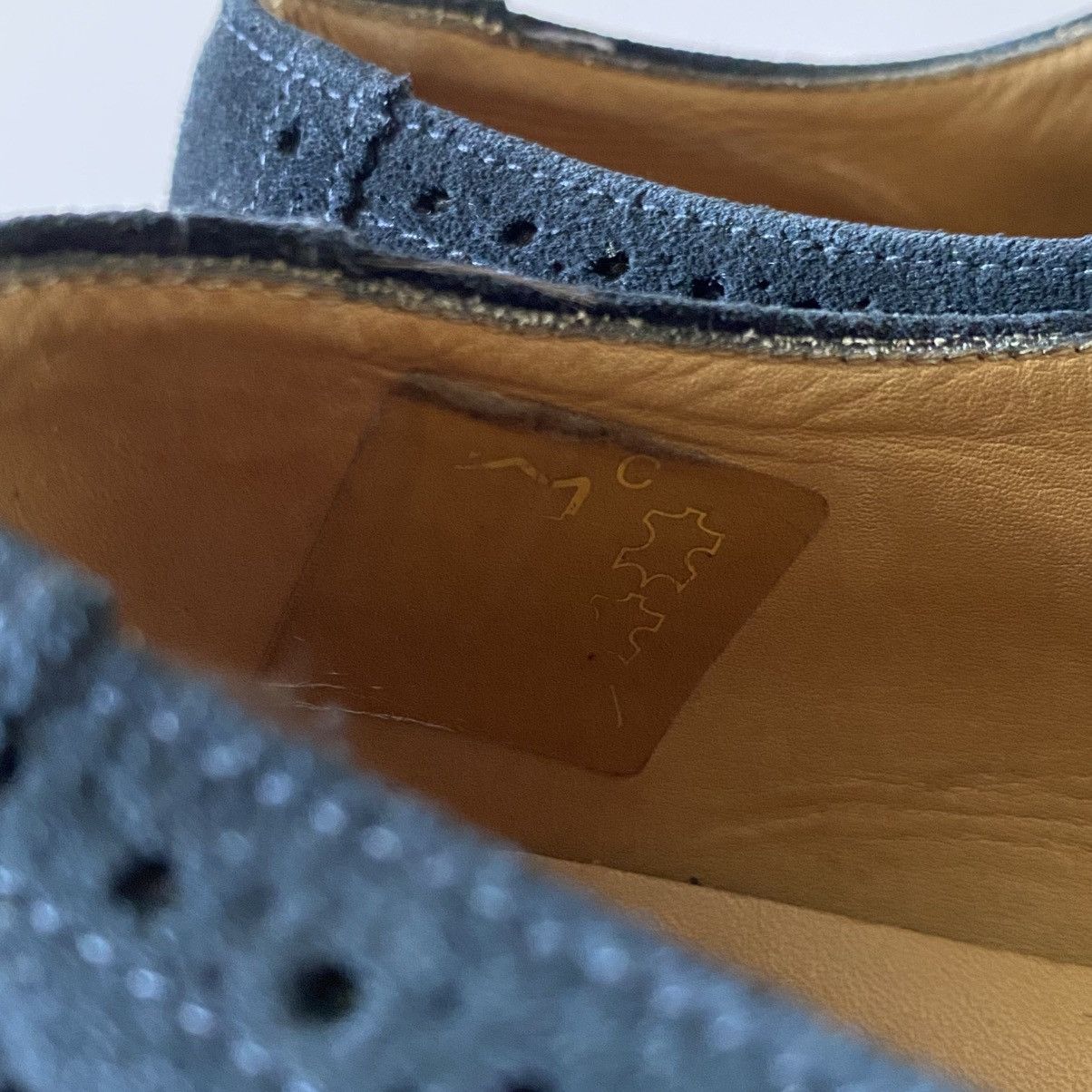 Designer × Loake Loake Brogue Suede Made In England Black Shoes UK 10 Size US 11 / EU 44 - 9 Thumbnail