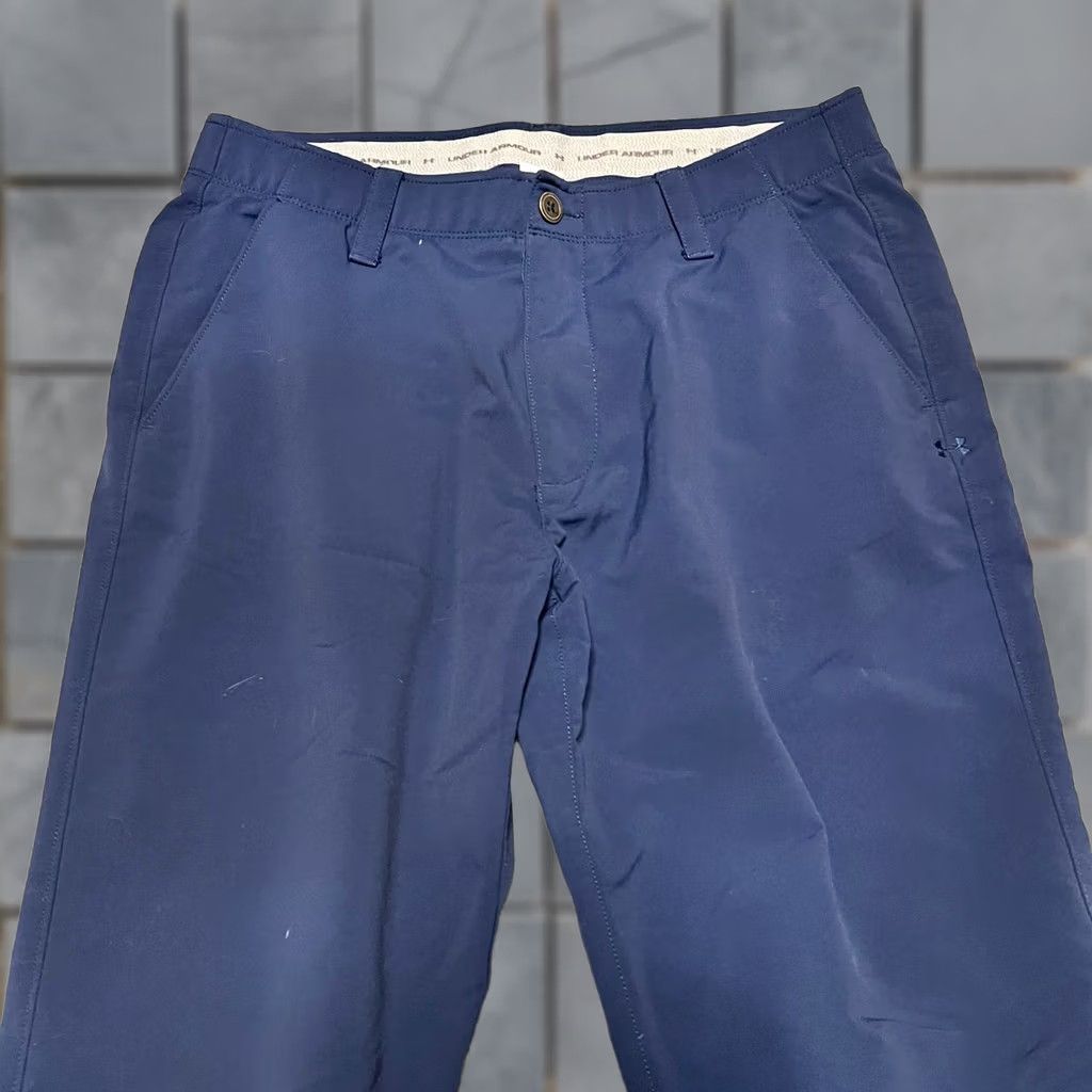 Under Armour Under Armour Pants Mens 34 x30 Match Play Golf Blue Loose 1248089 Men's Chino Golf Pants 34 Regular Blue Mens Size US 34 / EU 50 - 1 Thumbnail