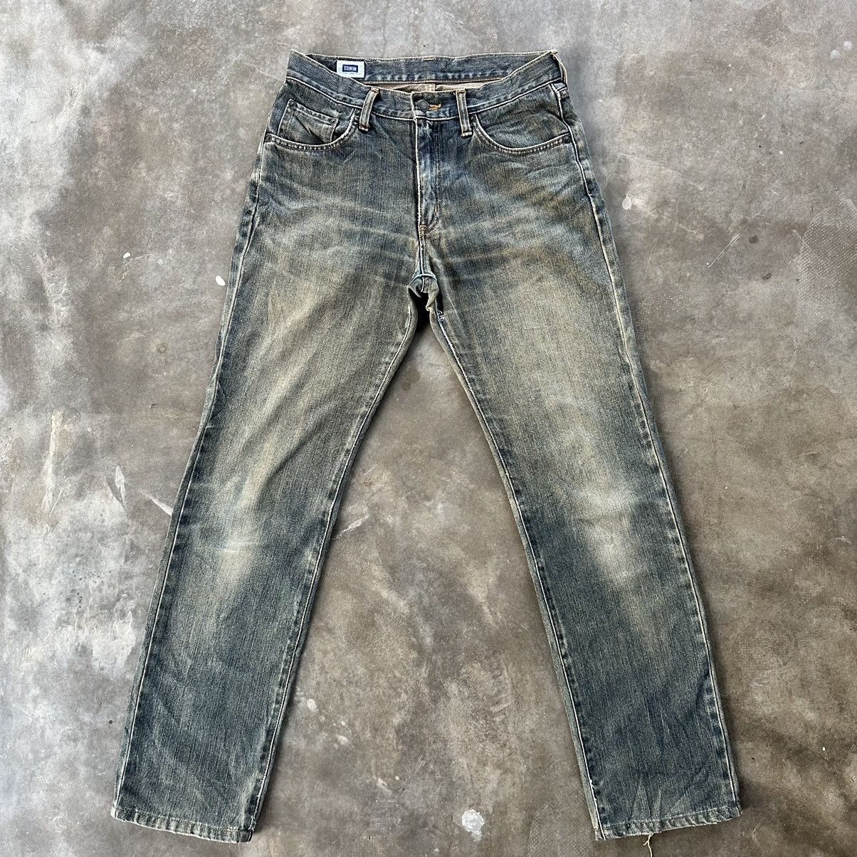Vintage Edwin Distressed Rusty Faded Denim Jean Pant