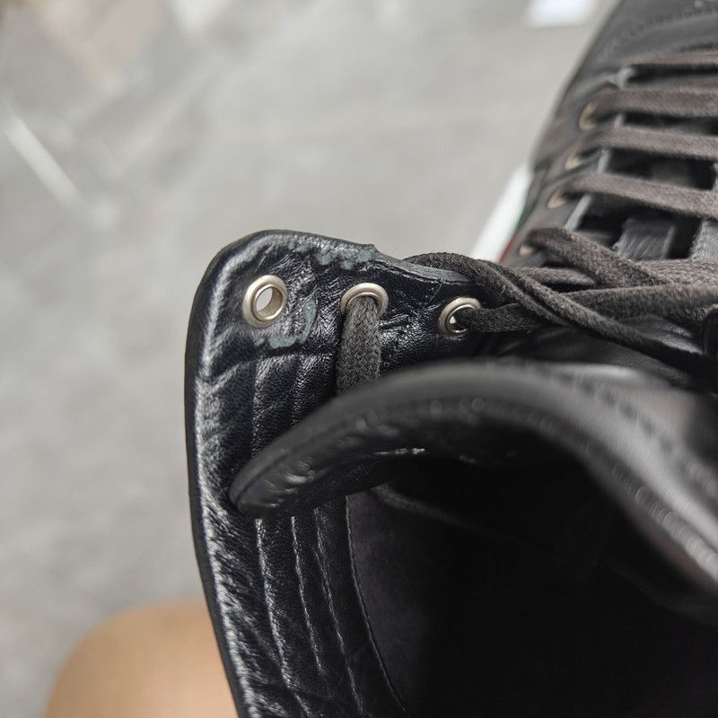 Gucci Gucci Casual Slip-Resistant Sneakers in Black Size US 10.5 / EU 43-44 - 4 Thumbnail