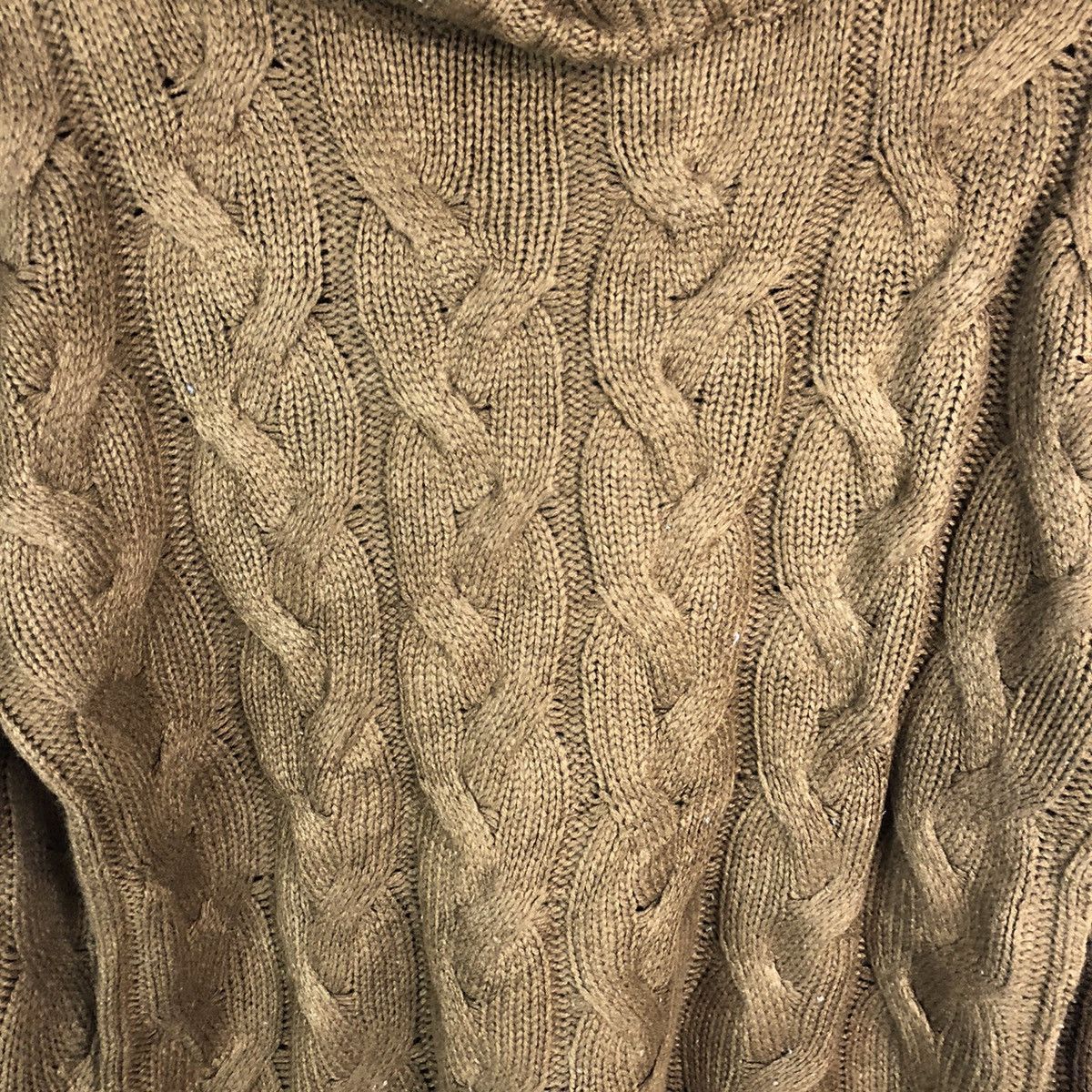 Vintage GU vintage japan Brown cable Knitwear #A415 Size US M / EU 48-50 / 2 - 9 Thumbnail