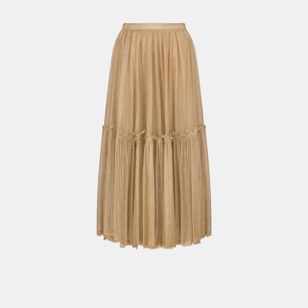 image of Dior O1Bcso1Str0524 Skirt In Gold, Women's (Size 38)