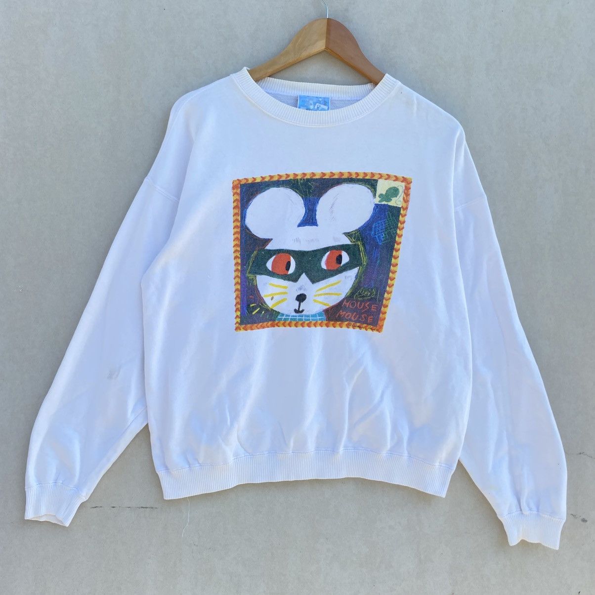 Japanese Brand × Vintage Vintage House Mouse Takanki Ando Sweatshirt Crewneck Size US L / EU 52-54 / 3 - 5 Thumbnail