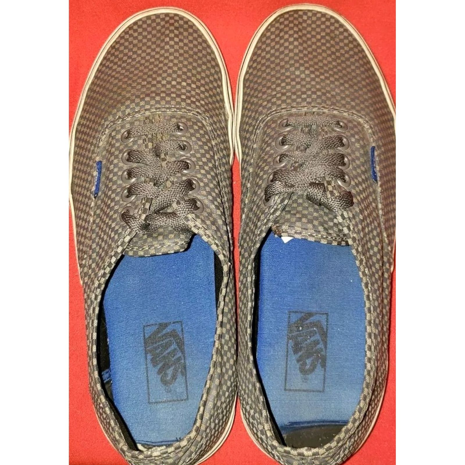 Vans VANS Men's Casual Sneakers Size 11M Gray Two-Tone Small Checkerboard Pattern Shoes Size US 11 / EU 44 - 7 Thumbnail