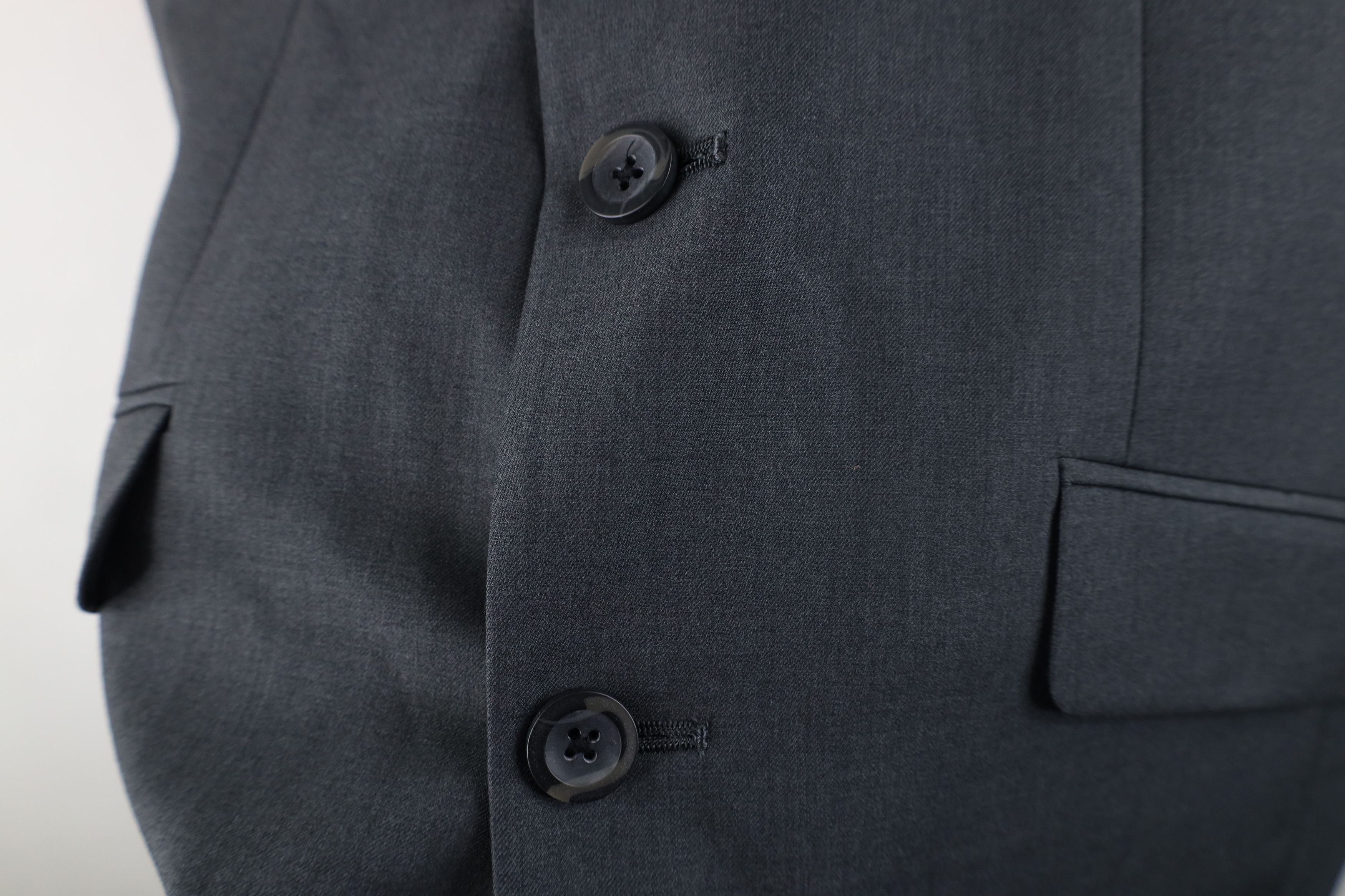 Kenneth Cole × Vintage Kenneth Cole Reaction Blazer Suit Coat Jacket Sharkskin Gray Size US L / EU 52-54 / 3 - 5 Thumbnail