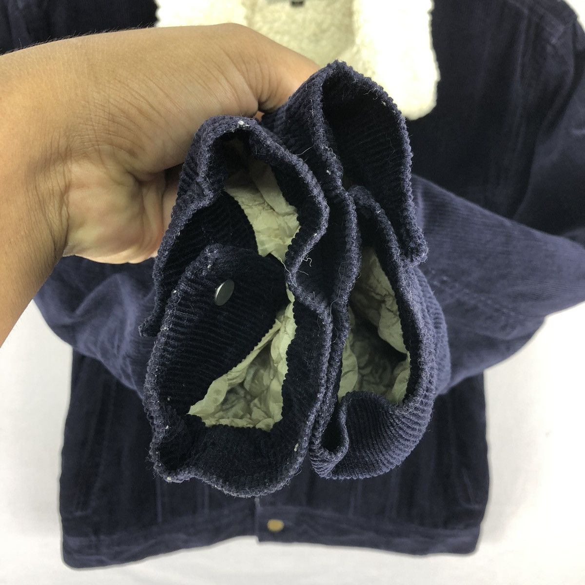 Lee Vintage 90's Lee Storm Rider Corduroy Sherpa Lining Jacket Size US M / EU 48-50 / 2 - 13 Thumbnail