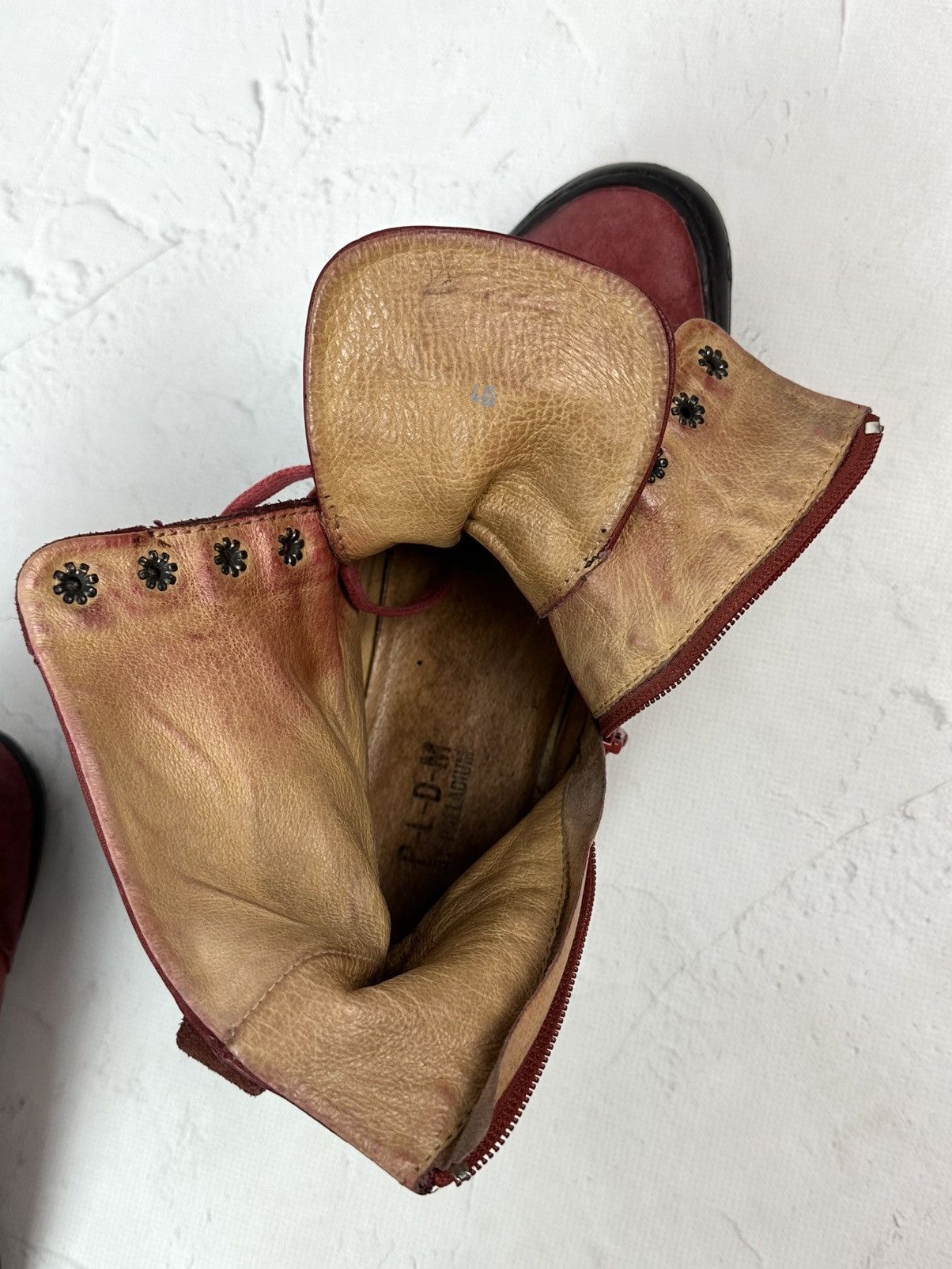 Vintage Vintage Burgundy Hi Top Boots Size US 9.5 / IT 39.5 - 15 Thumbnail