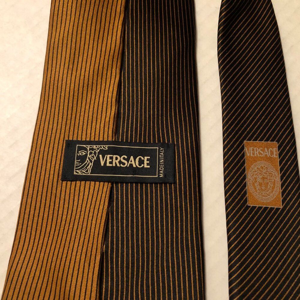 Versace VERSACE MEN'S 100%SILK TIE 3 5/8" X 60" MADE IN ITALY Size ONE SIZE - 4 Thumbnail