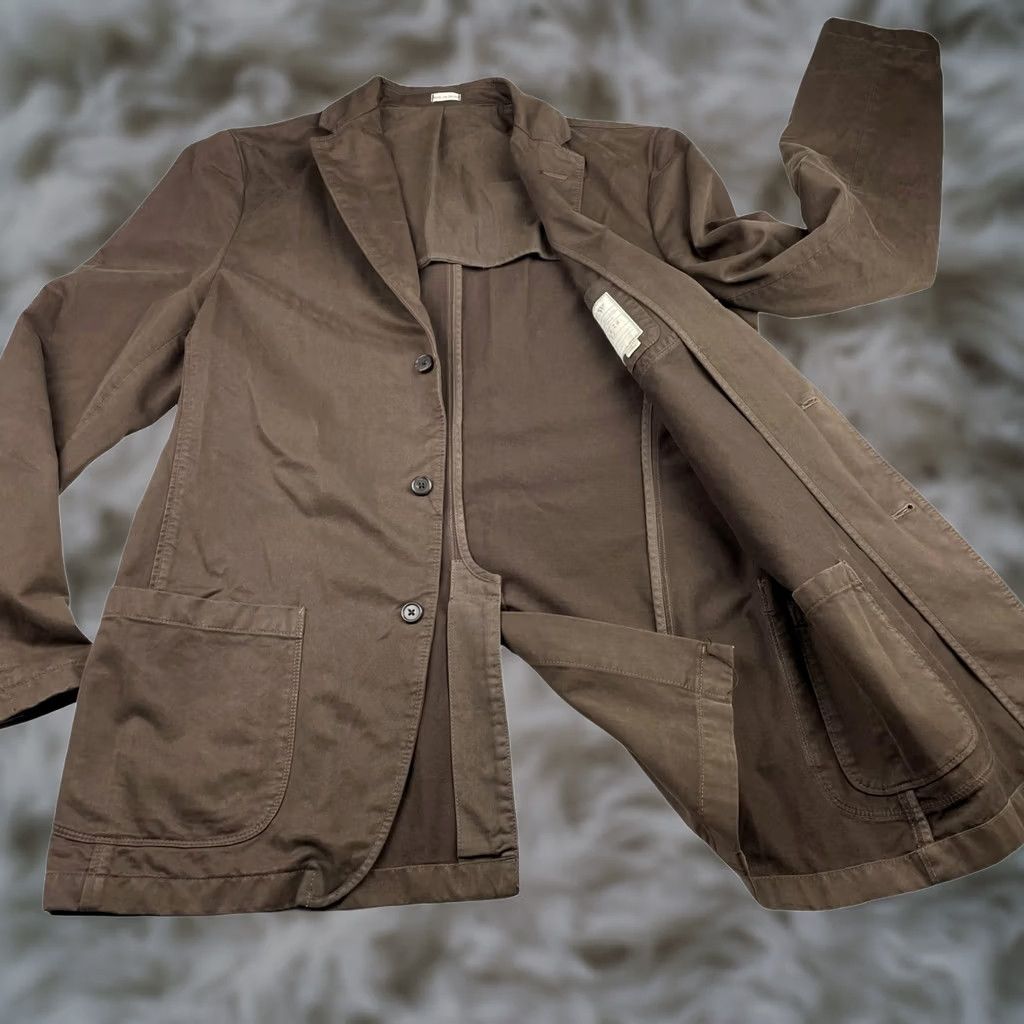 J.Crew J.CREW Mens Brown Blazer Large - Broken In Cotton Jacket Size 42R - 1 Thumbnail