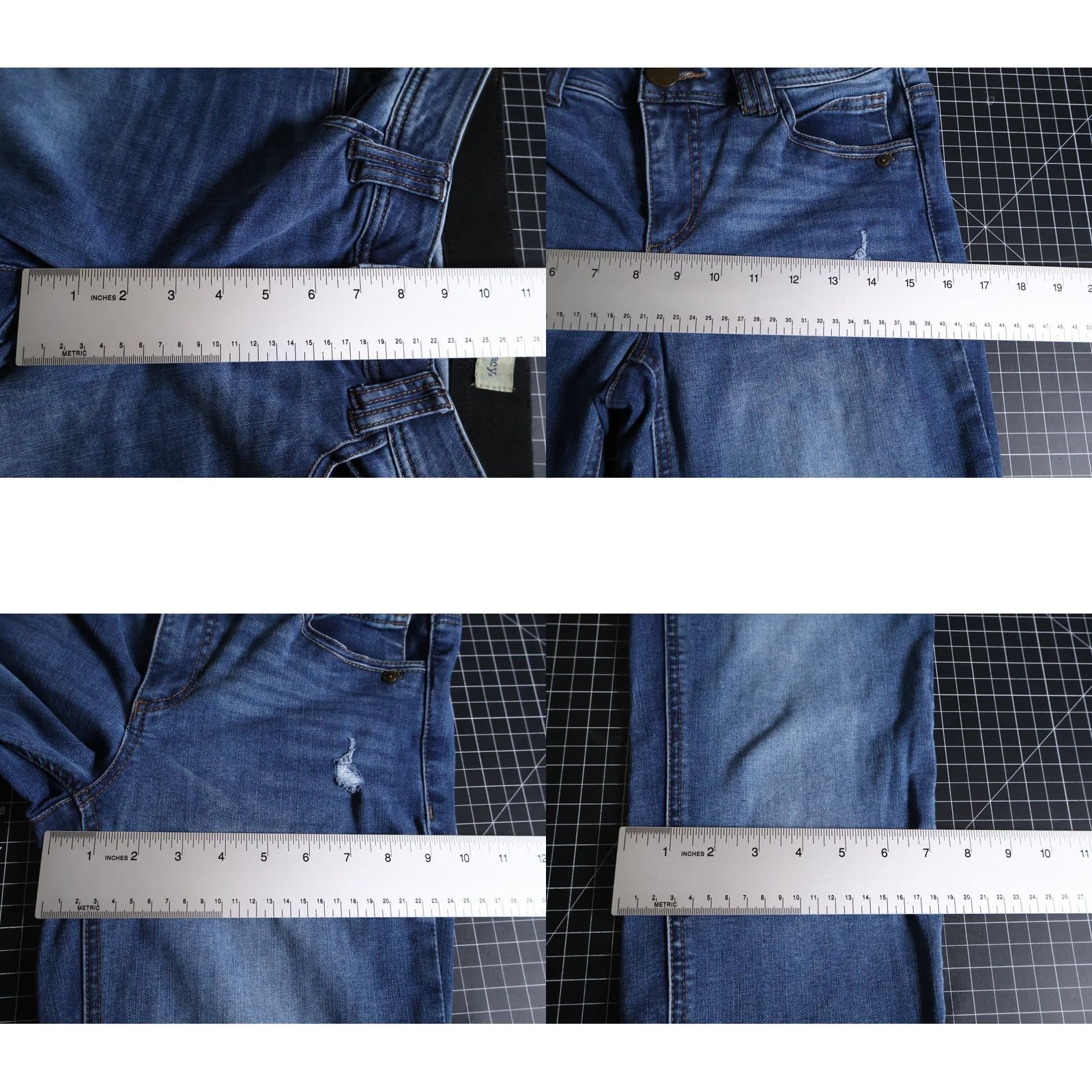 Vintage Democracy Ab Technology Jeans Women's 2 (28 x 29) Blue Straight Leg Denim Size 26" / US 2 / IT 38 - 8 Thumbnail