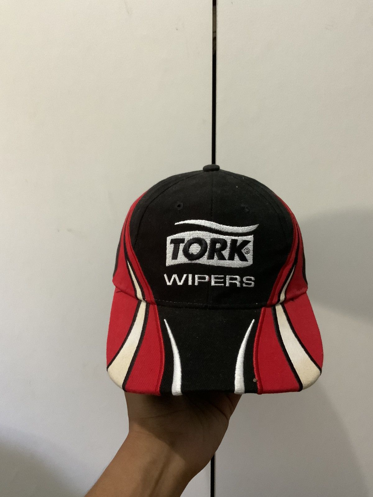 Japanese Brand Tork Wipers Flame Embroidered Hat Size ONE SIZE - 1 Thumbnail