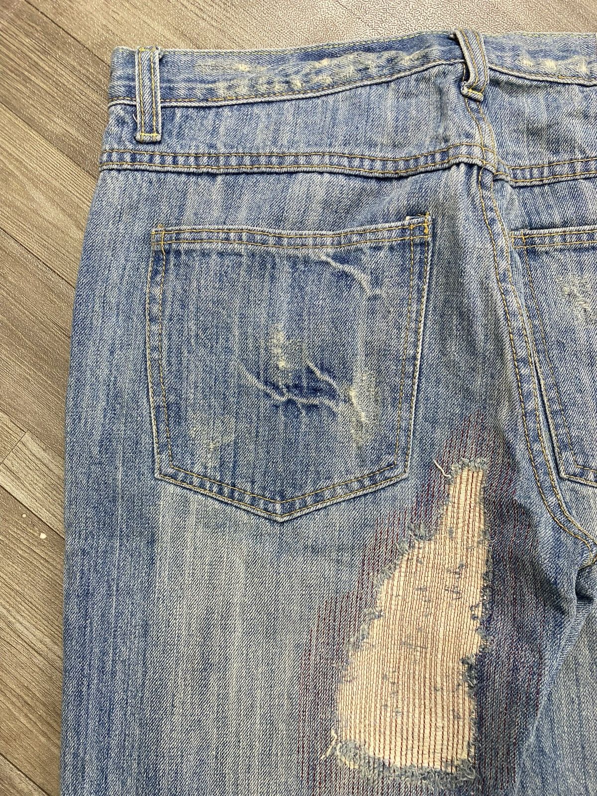 If Six Was Nine 2000s OutBall West Sasikho Distressed Jeans Balenciaga Style Size US 30 / EU 46 - 12 Thumbnail