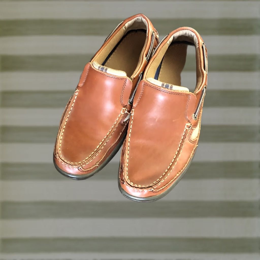 Sebago Men's Sebago Southport Slip On Loafers SIZE 8 M Leather Brown Casual Workwear Size US 8 / EU 41 - 1 Thumbnail