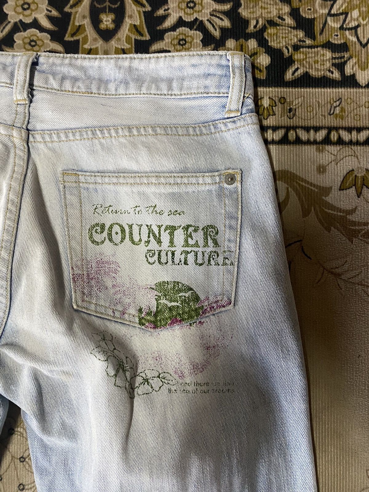 Hysteric Glamour Japanese Brand Counter Culture Faded Distressed Denim Size US 30 / EU 46 - 6 Thumbnail