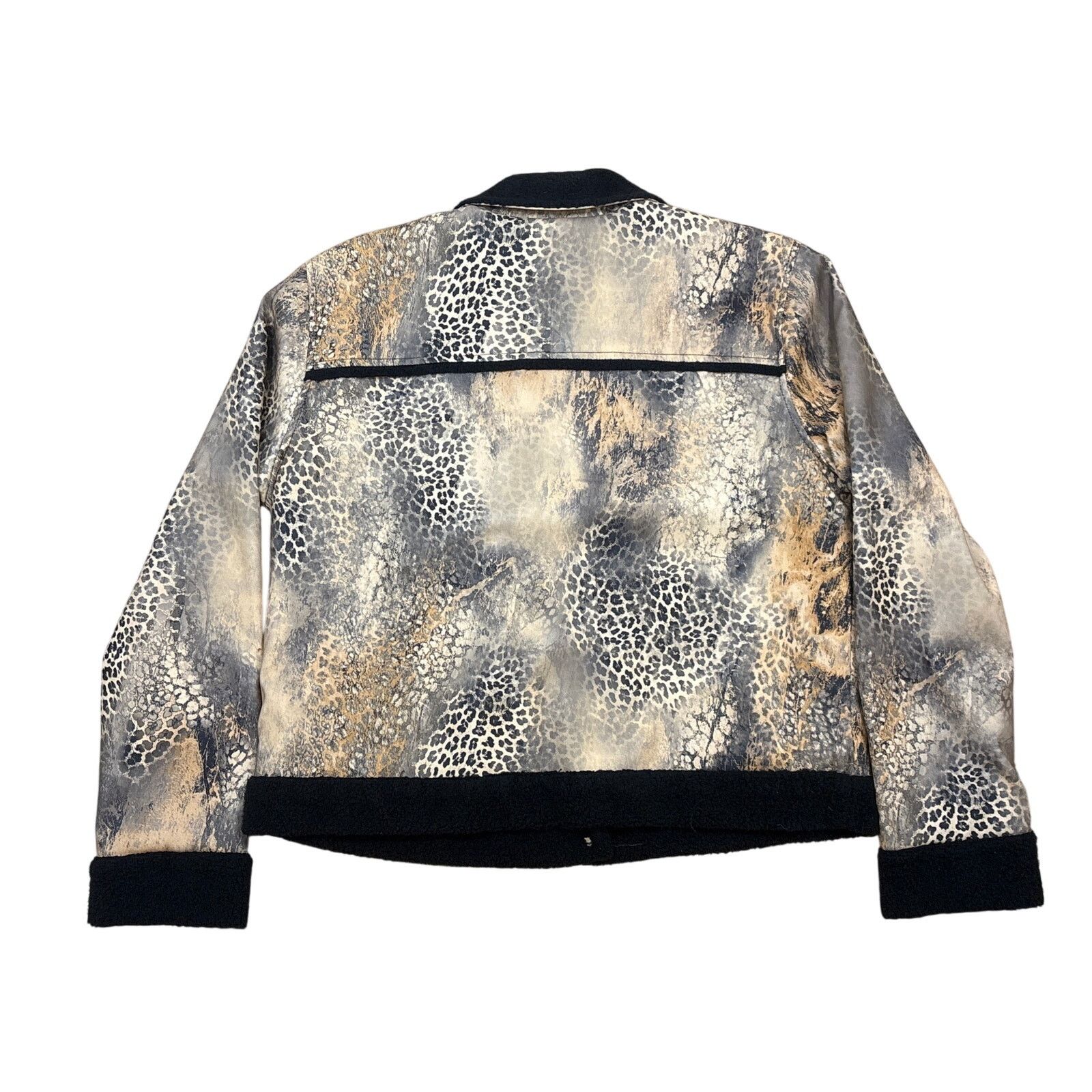 Impulse Vintage 90s Impuse faux Animal Print patchwork XL coat Size XL / US 12-14 / IT 48-50 - 5 Thumbnail