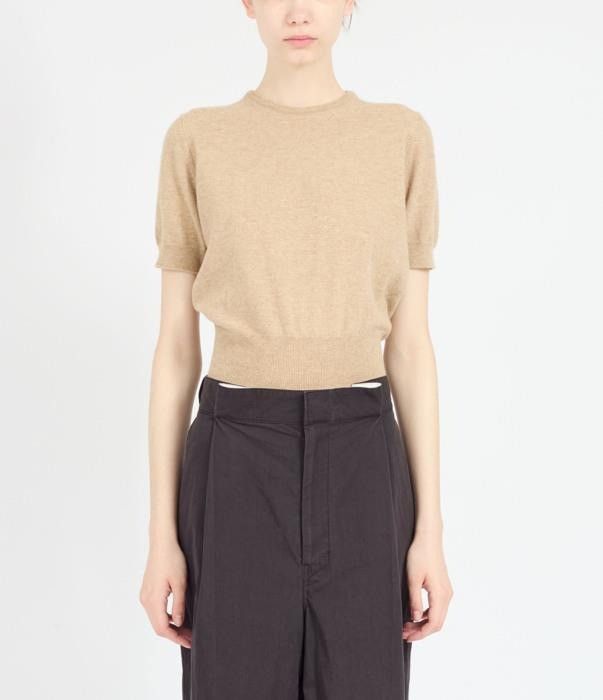 Maison Margiela o1bcso1str0526 Crewneck Knit Top in Beige Size S / US 4 / IT 40 - 1 Thumbnail