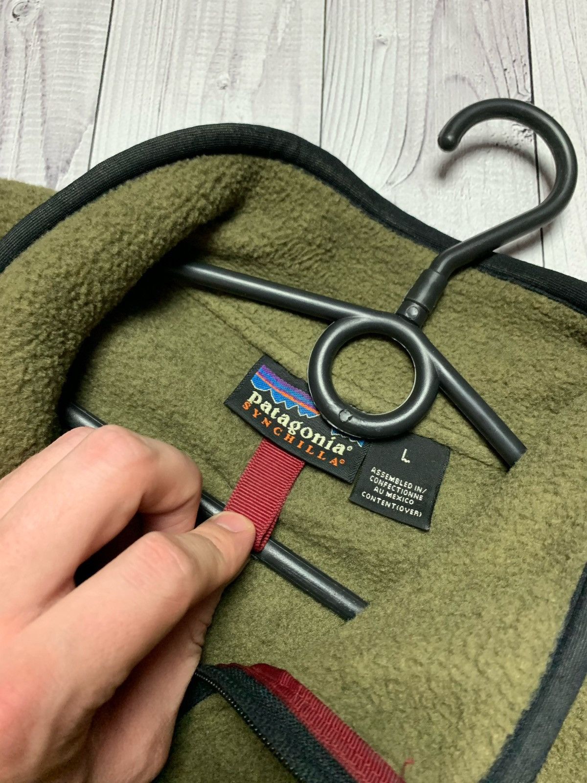 Patagonia × Vintage Patagonia synchilla vintage fleece hoodie gorpkore Size L Size US L / EU 52-54 / 3 - 3 Thumbnail