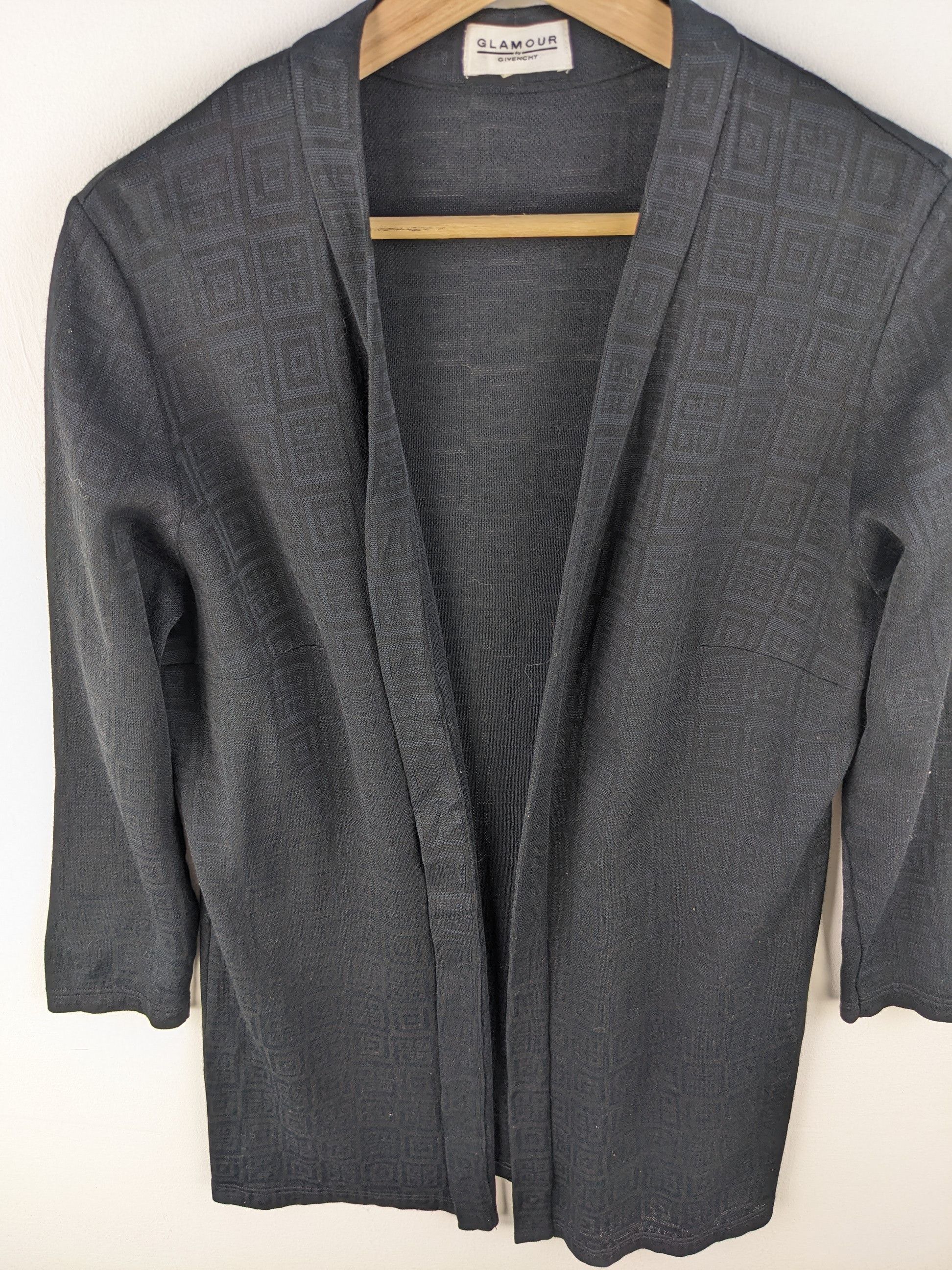 Givenchy × Vintage Givenchy Cardigan Monogram Black Size M / US 6-8 / IT 42-44 - 11 Thumbnail