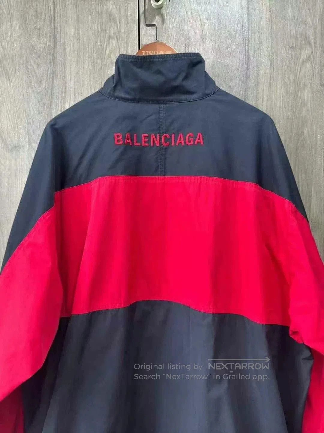 Balenciaga Balenciaga Black Red Embroidered Windbreaker. Size US M / EU 48-50 / 2 - 7 Thumbnail