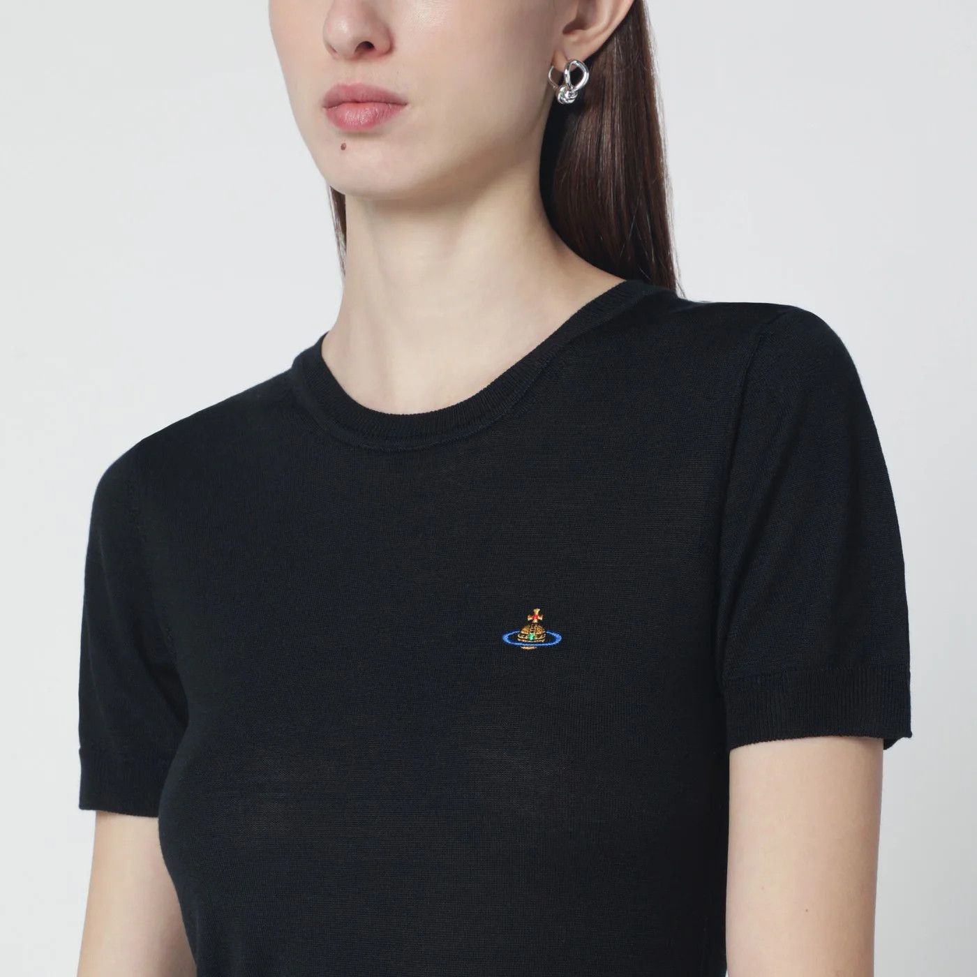Vivienne Westwood o1d2blof0526 Wool And Silk Top in Black Size S / US 4 / IT 40 - 3 Thumbnail