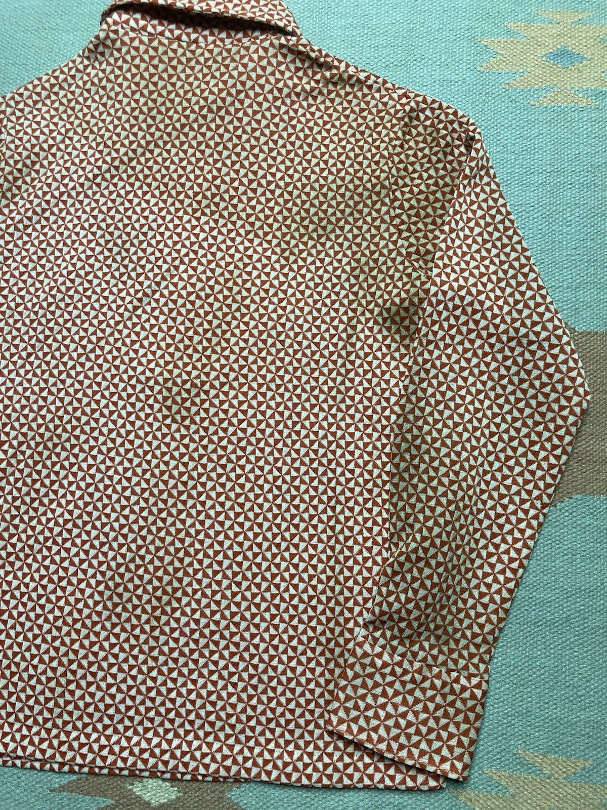 Vintage Vtg 70s button shirt pullover Kmart psychedelic women’s 38 Size S / US 4 / IT 40 - 8 Thumbnail