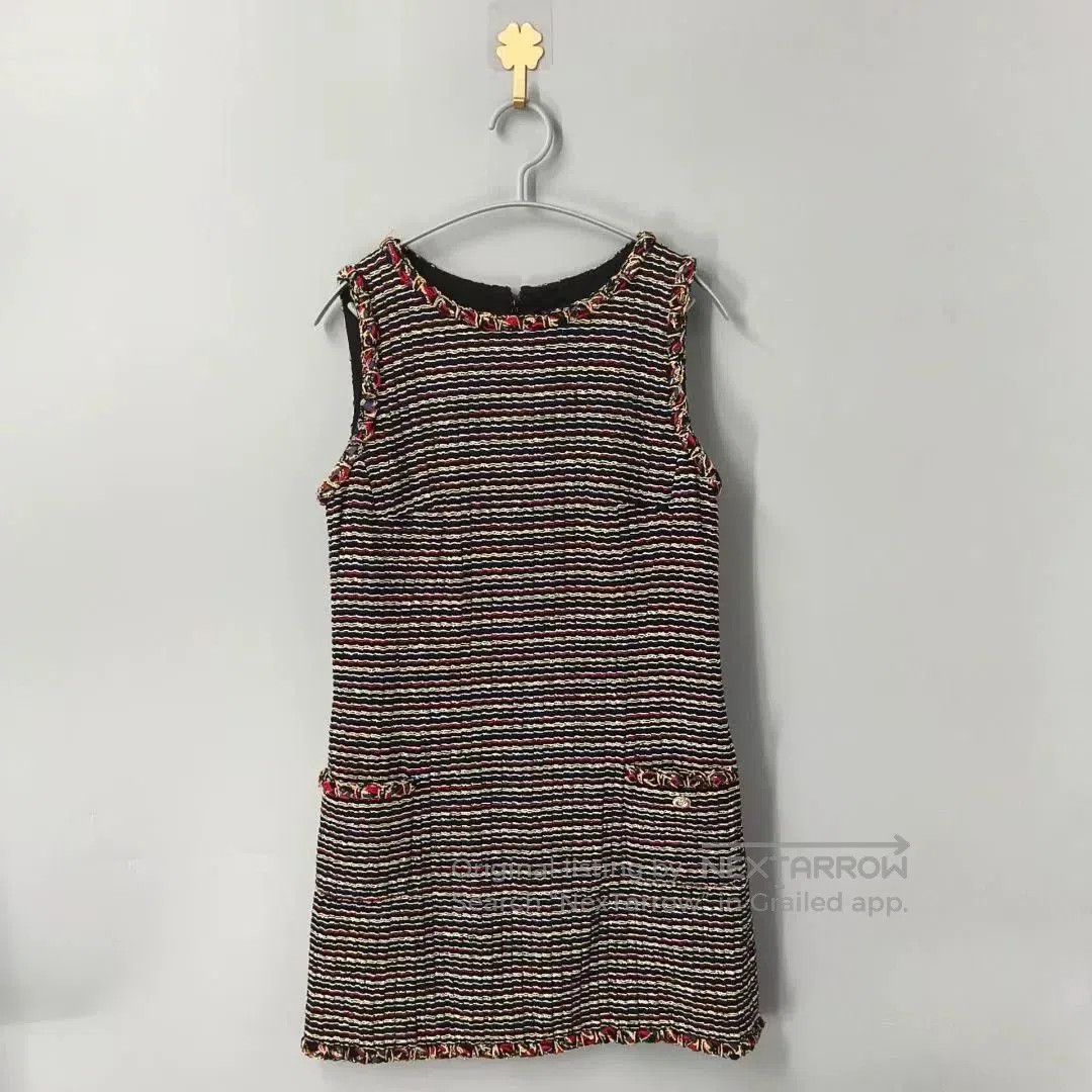 Chanel Chanel Gold Button Colorful Knit Dress. Size S / US 4 / IT 40 - 1 Thumbnail