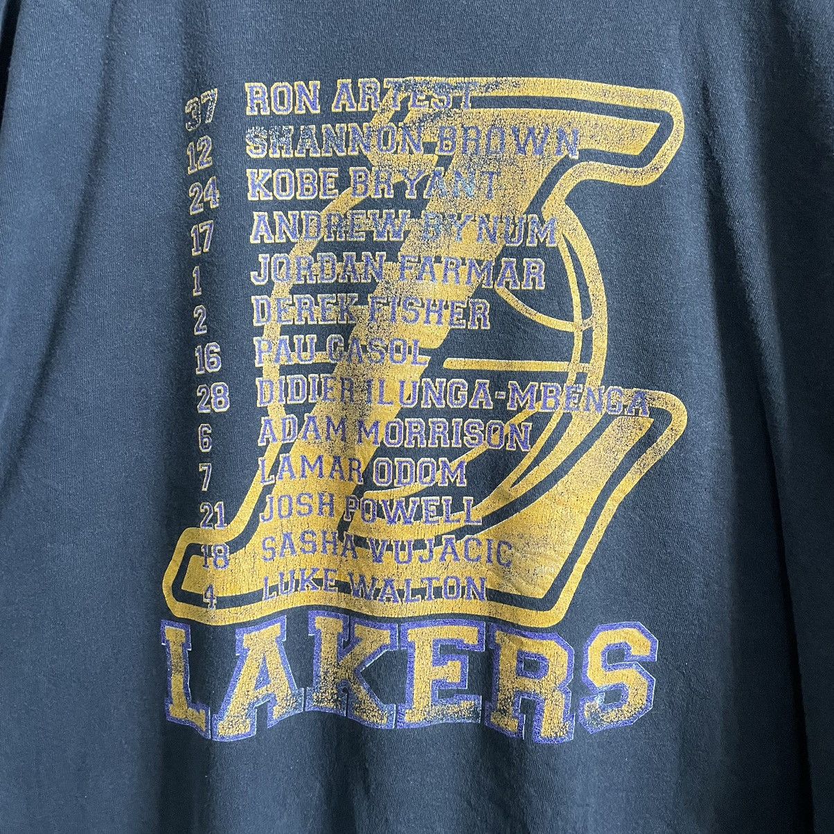 NBA × Vintage Vintage Lakers Hoos Tee Size US XL / EU 56 / 4 - 4 Thumbnail