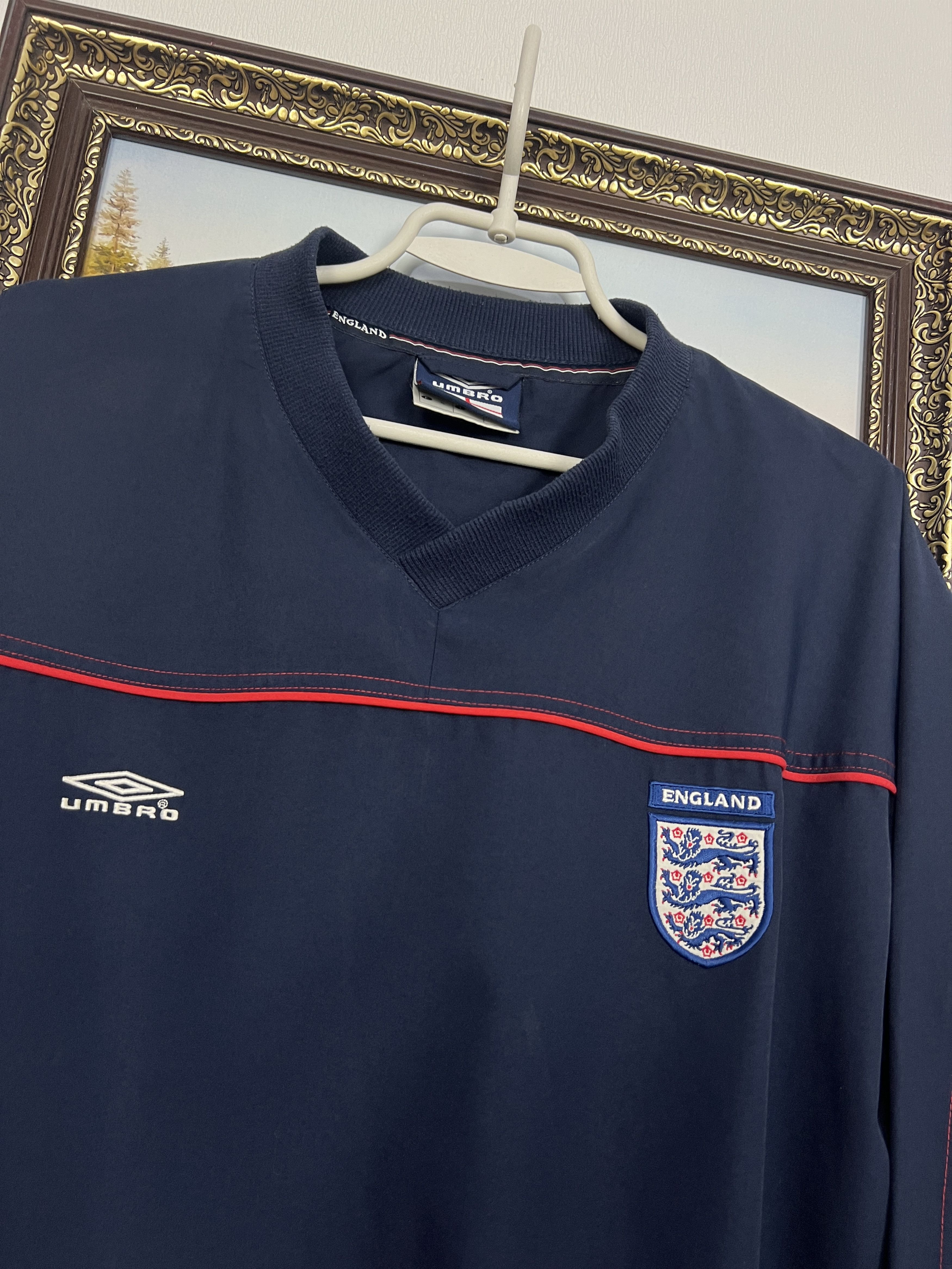 Umbro Vintage England Football Sweatshirt Train Track Top Jacket Size US XL / EU 56 / 4 - 3 Thumbnail