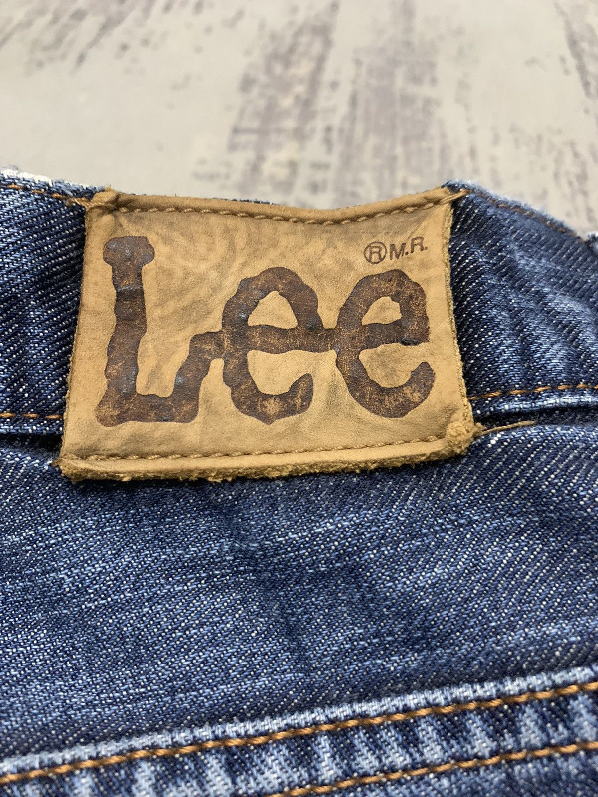 Japanese Brand Vintage Lee M.R. Indigo Blue Straight Fit Denim Pants Size US 31 - 17 Thumbnail