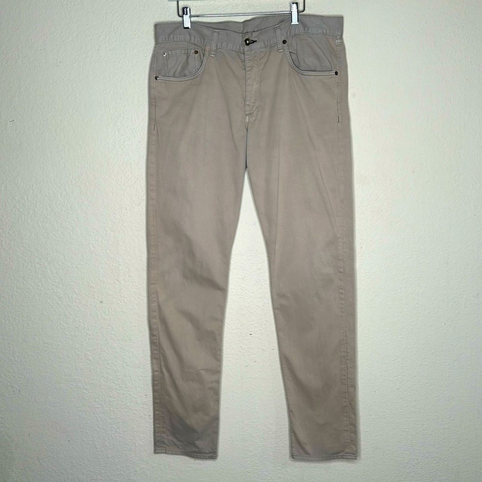 Rag & Bone Rag & Bone Standard Issue Fit 2 Slim Leg Pants Stone Size 36 Size US 36 / EU 52 - 2 Thumbnail