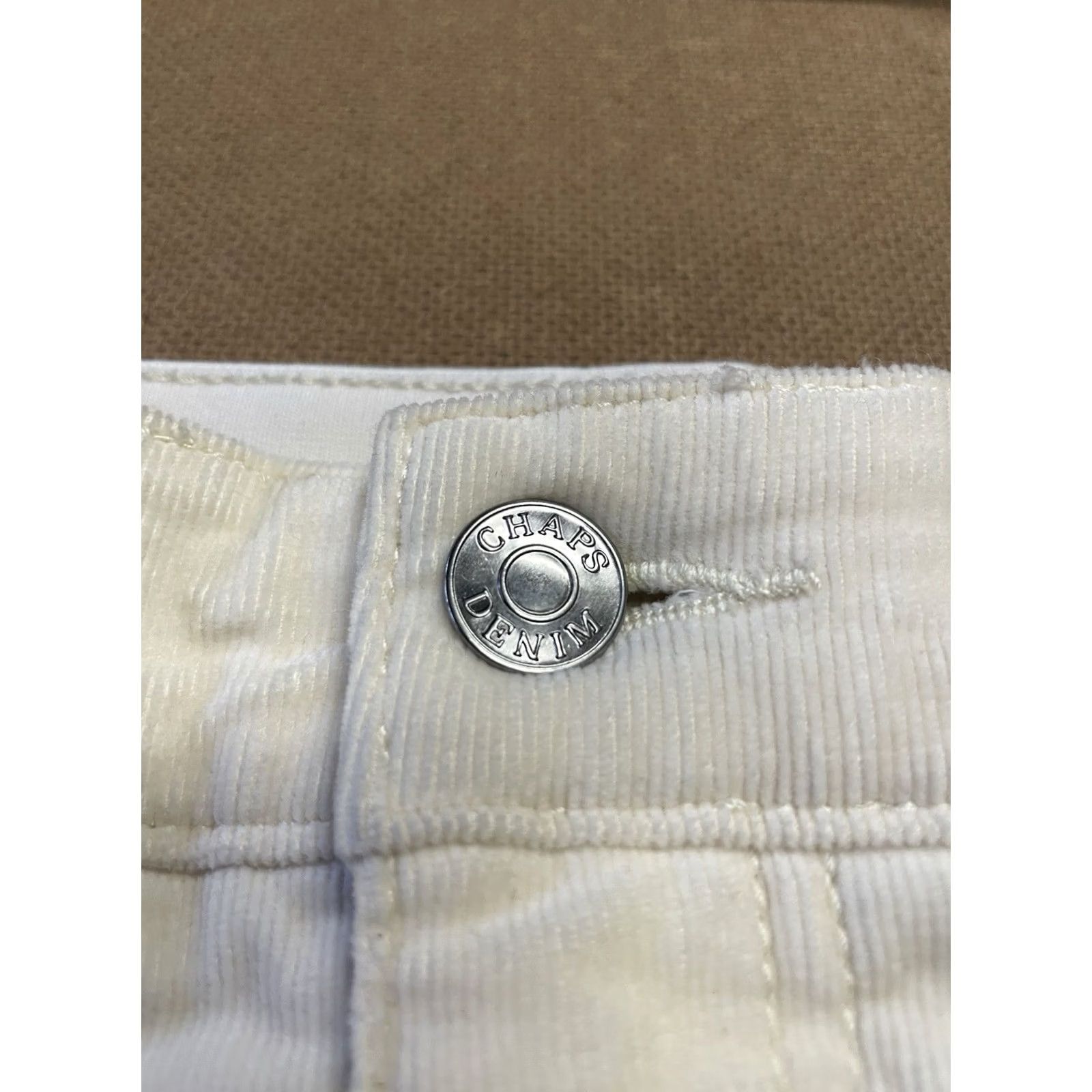 Chaps Chaps Ralph Lauren Corduroy Pants Womens 14 Beige Polo Chino Cord Zip Ladies Size 36" / US 14 / IT 50 - 7 Thumbnail