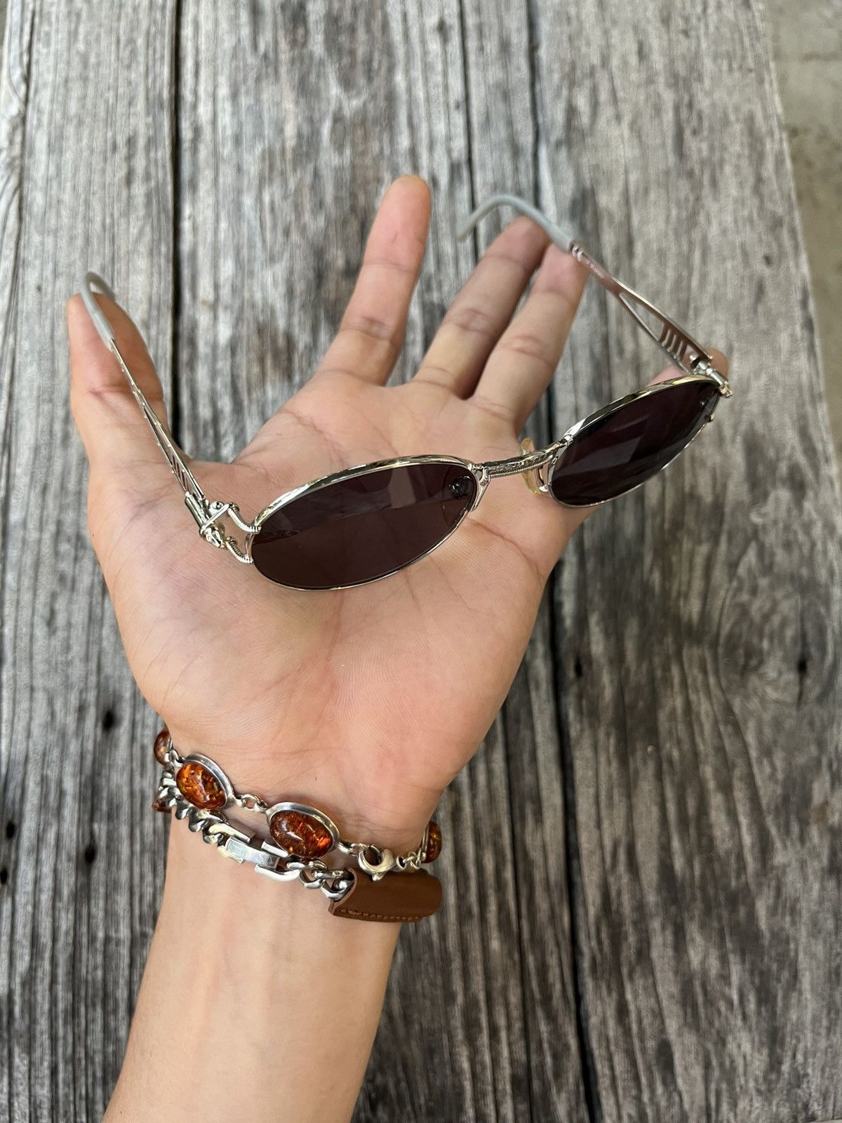 Jean Paul Gaultier Rare 90s JPG Oval Sunglasses Size ONE SIZE - 2 Thumbnail