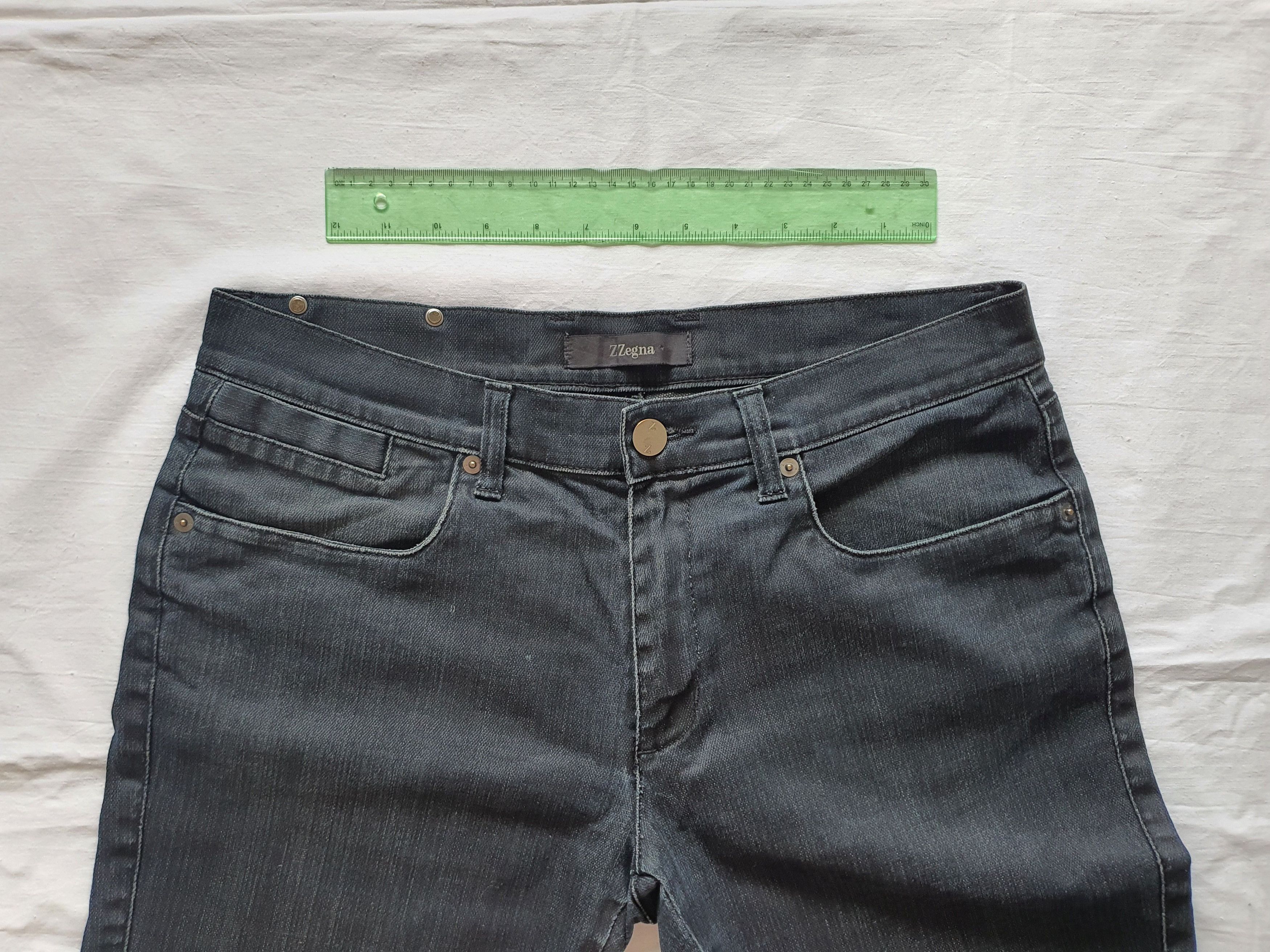 Z Zegna Slim Fit Tapered Denim Jeans - Mod: 75AIC2 - Sz W33 L30 Size US 33 - 3 Thumbnail
