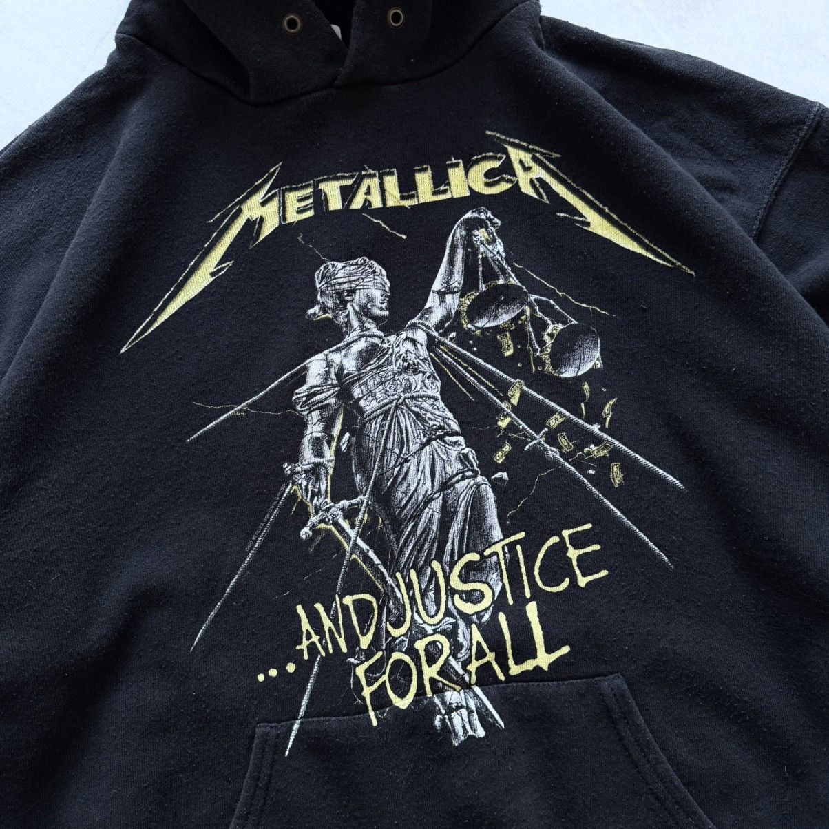 Vintage 00s Metallica And Justice For All Big Logo Hoodie Vintage Size US L / EU 52-54 / 3 - 2 Thumbnail