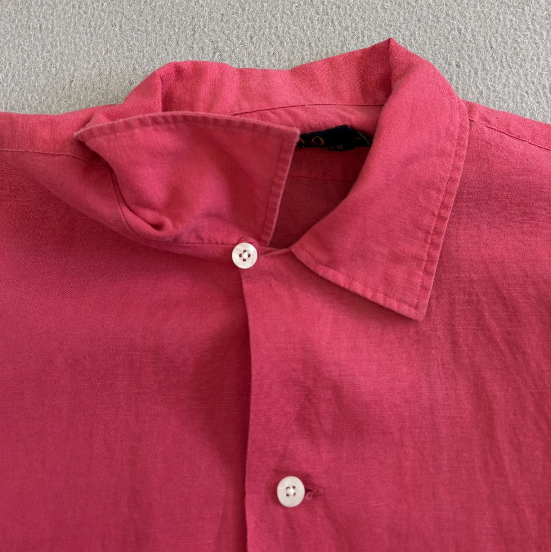 Polo Ralph Lauren Polo Ralph Lauren Red Linen shirt Medium Size US M / EU 48-50 / 2 - 12 Thumbnail