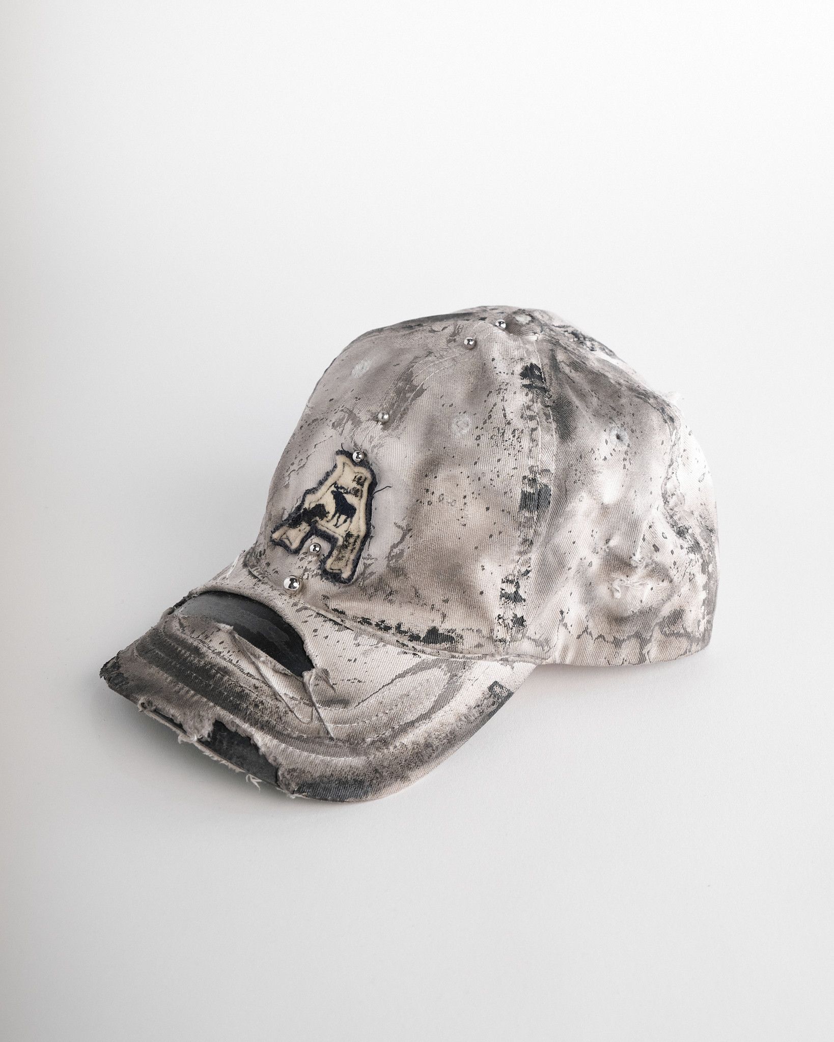Abercrombie & Fitch ASTROBOI* x Abercrombie Off-White & Black Faded Hat Size ONE SIZE - 2 Thumbnail
