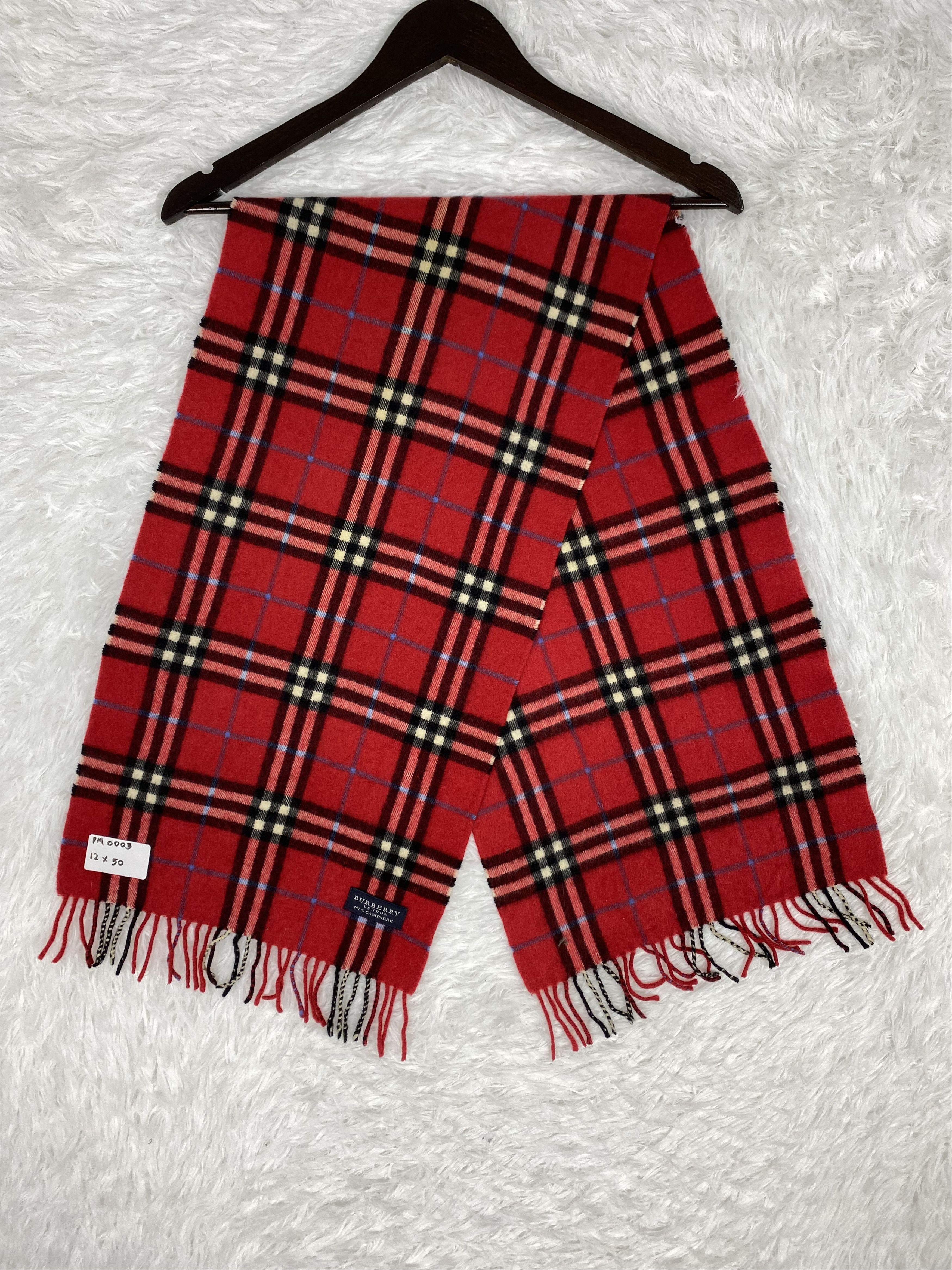 Burberry Vintage Burberry Scarf / Muffler Neckwear PM0003 Size ONE SIZE - 1 Thumbnail