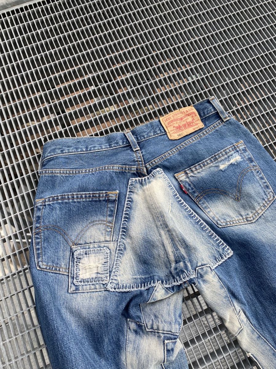 Levi's Levi’s 501 Vintage Patchwork Streetwear Jeans Size US 30 / EU 46 - 14 Thumbnail