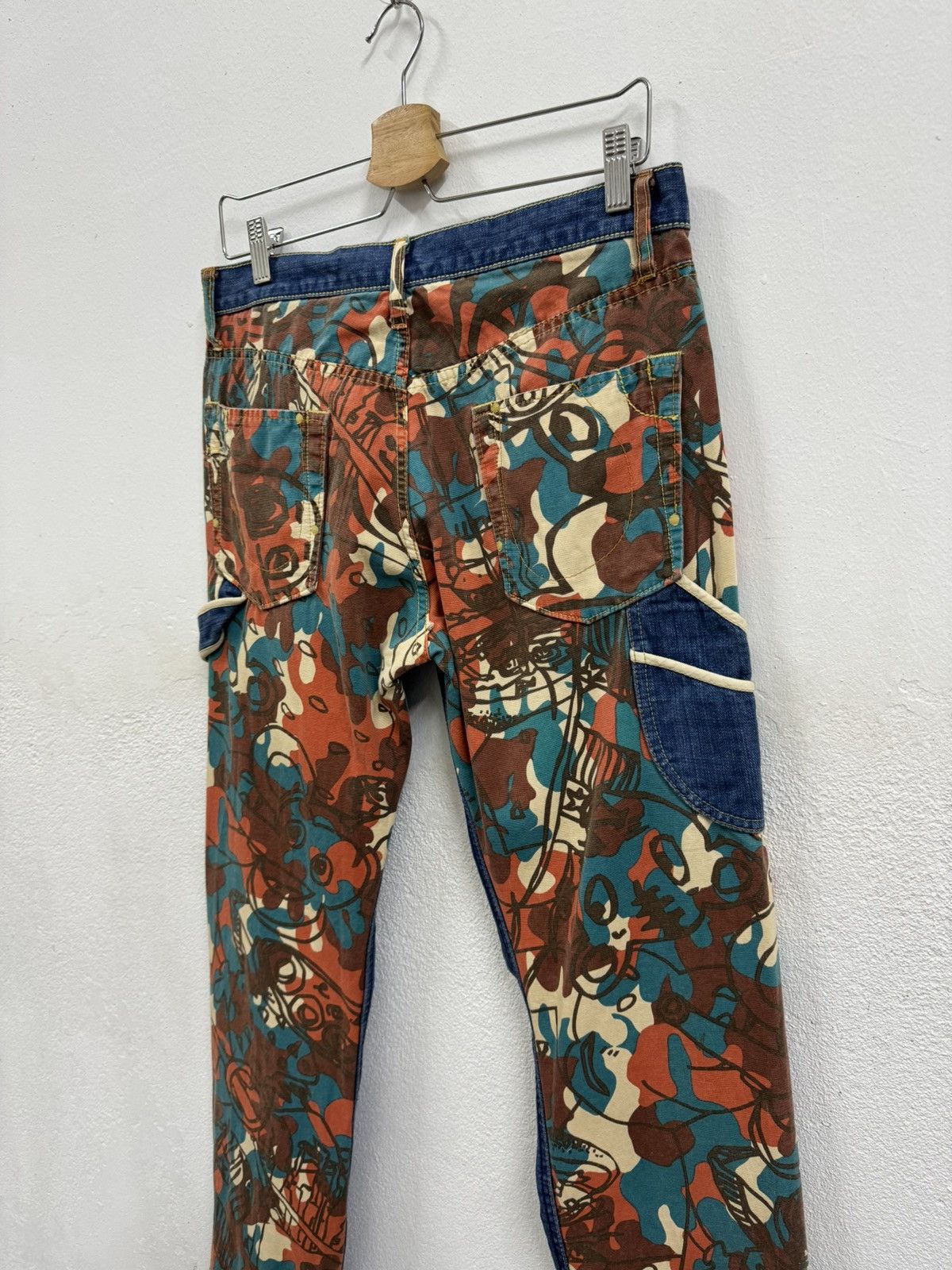Alexander Lee Chang × Japanese Brand × Vintage Vintage ALEXANDER LEE CHANG Mixed Denim Pants Size US 32 / EU 48 - 6 Thumbnail