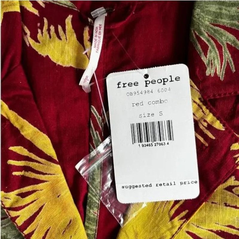 Free People Free People Malibu Cotton Button Closure Collared Romper, S Size 30" / US 8 / IT 44 - 10 Thumbnail