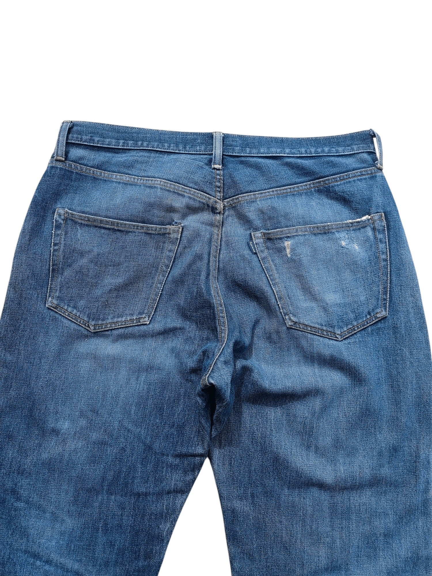 Japanese Brand × Johnbull Johnbull Redline Selvedge Heavy Denim Buttonfly Jeans Size US 30 / EU 46 - 16 Thumbnail