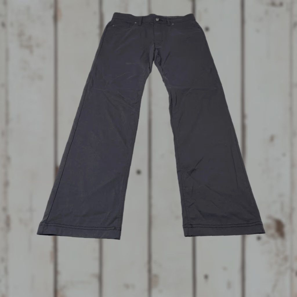 Prana Prana Pants Slim Fit Mens 34x32 Gray Outdoors Breathe Born From The Experience Size US 34 / EU 50 - 1 Thumbnail