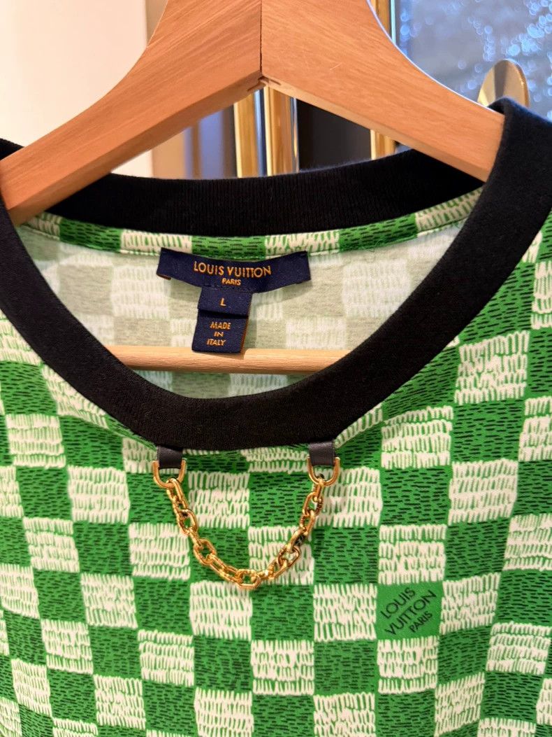 Louis Vuitton Louis Vuitton Checkerboard short sleeves 2504-Nextarrow Size L / US 10 / IT 46 - 3 Thumbnail